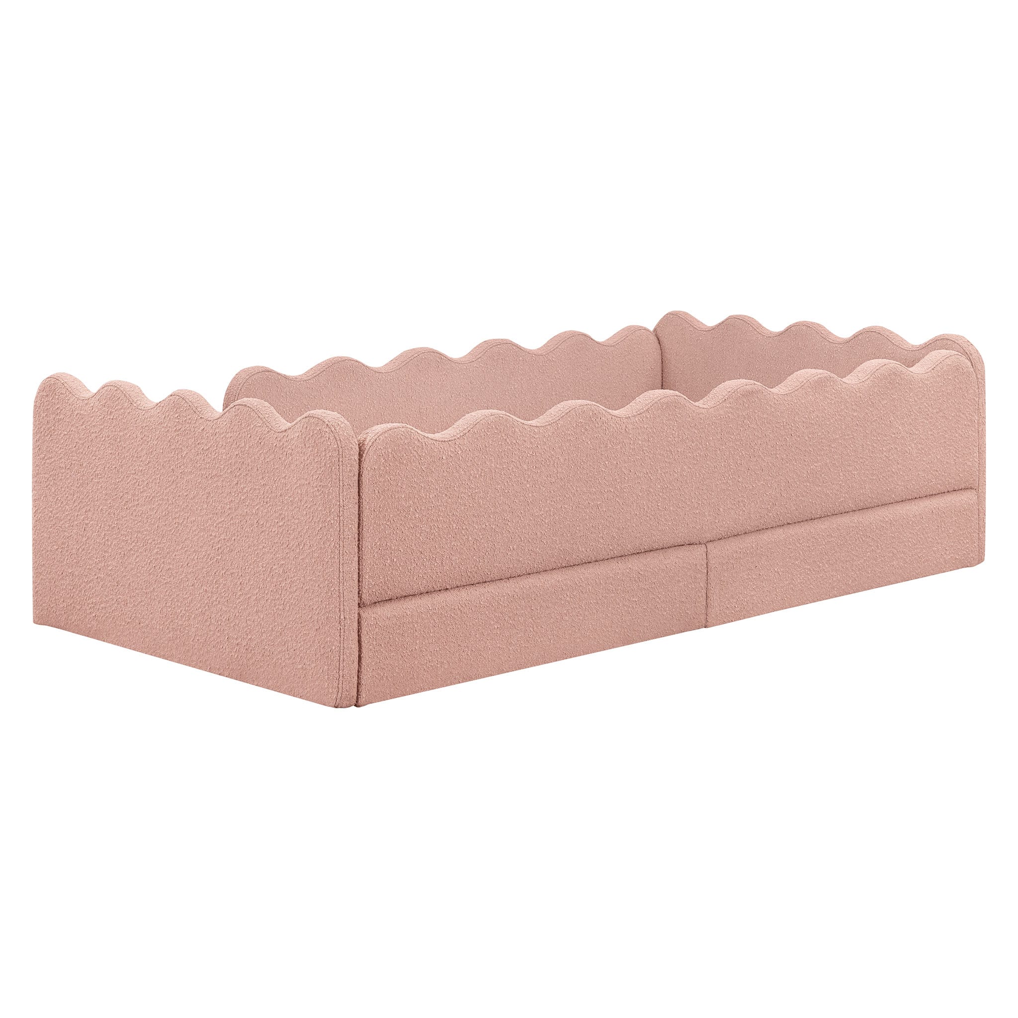 Lit Simple Rizo Inspiré Montessori - Boucle Rose - Image 3
