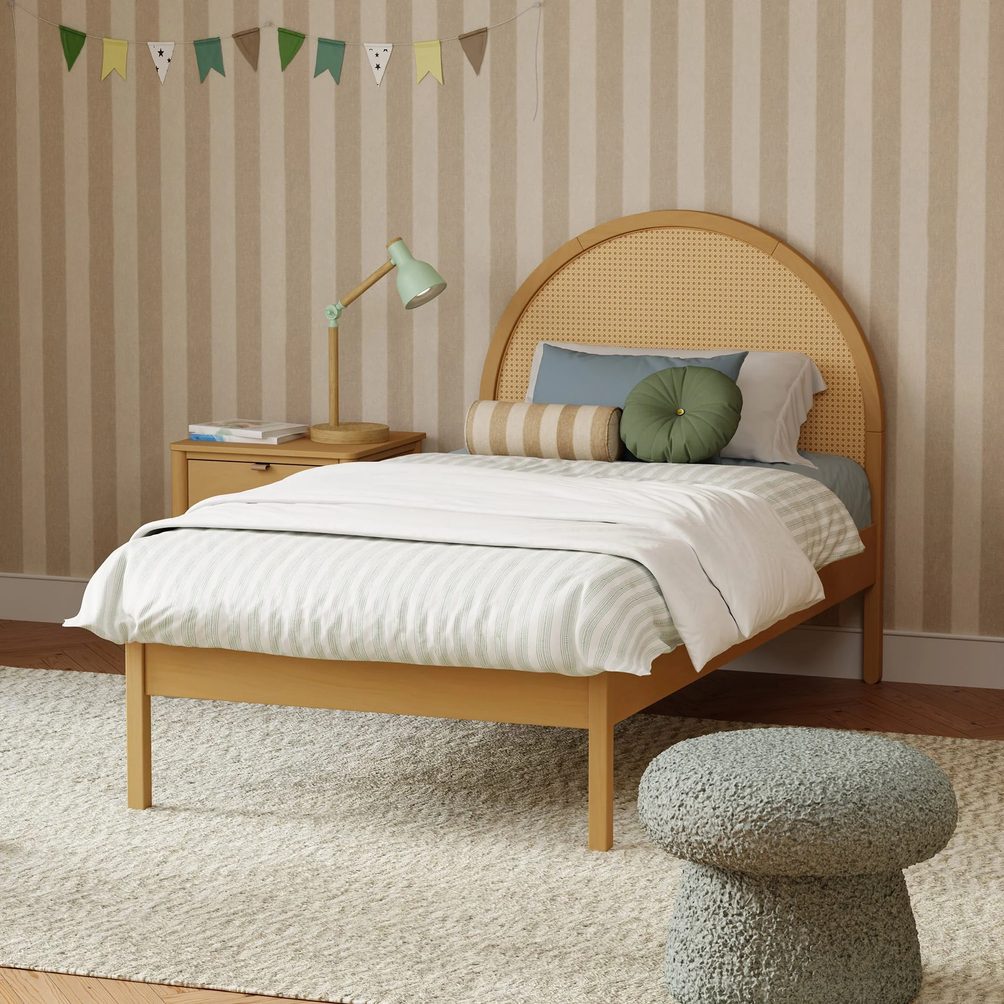Lit Simple Bondi - Rotin Miel - Image 8
