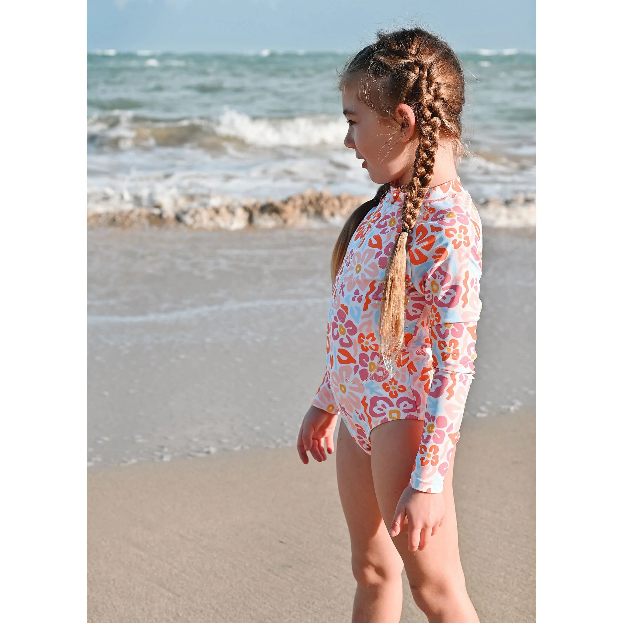 Maillot UV Manches Longues Flower Power 2-14ans - Image 3