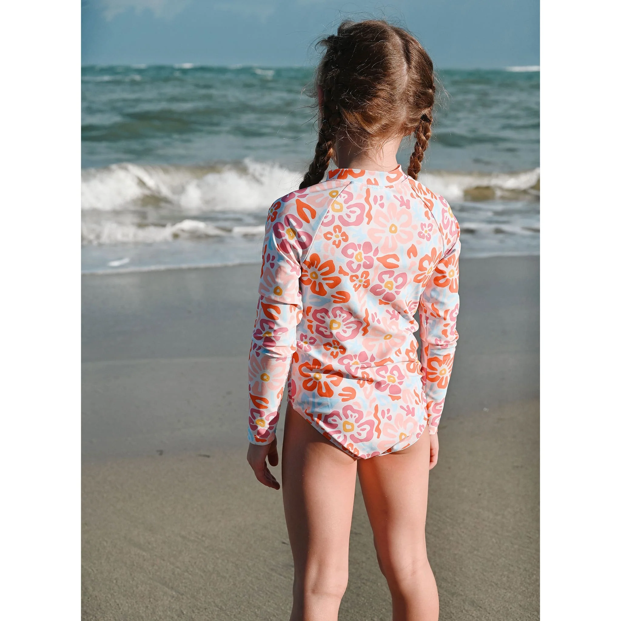 Maillot UV Manches Longues Flower Power 2-14ans - Image 4
