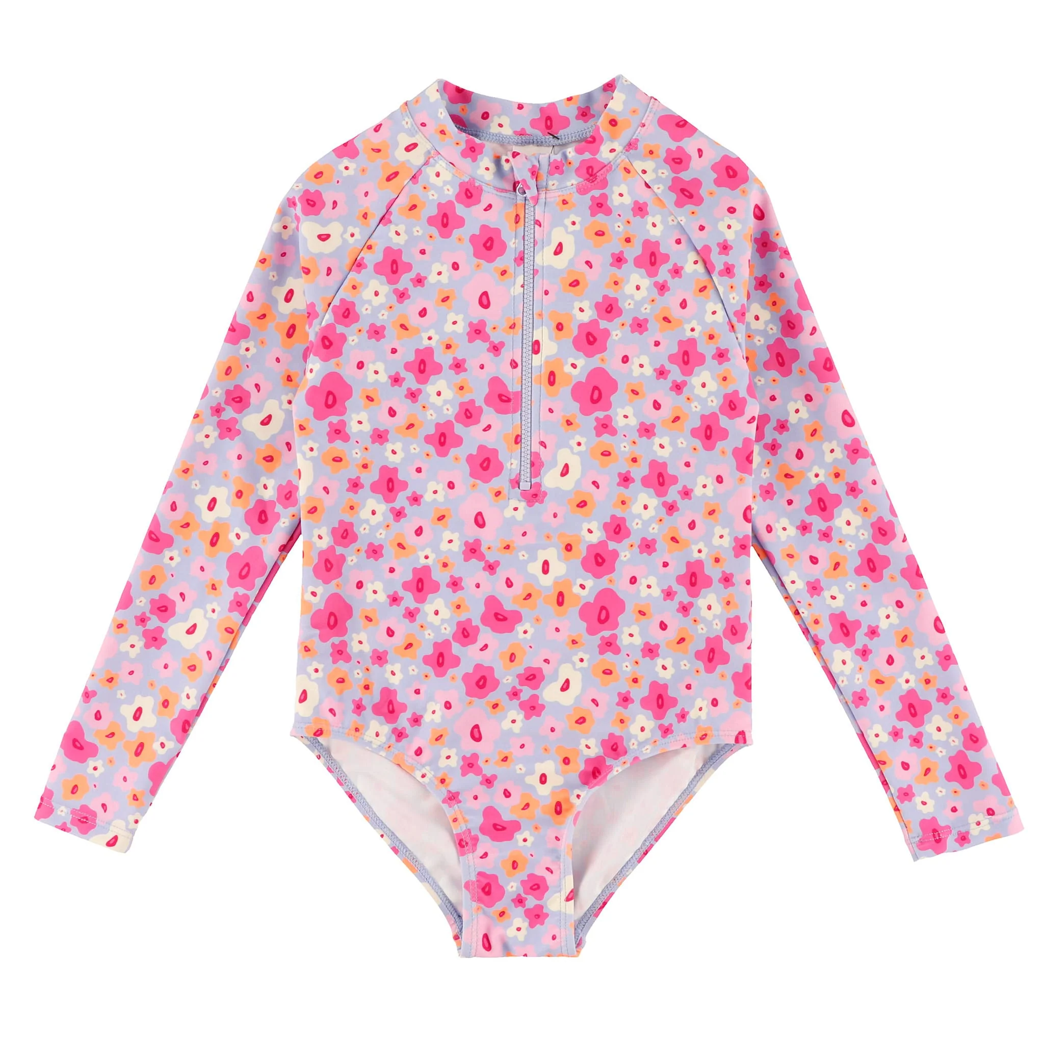 Maillot UV Manches Longues Fleurs 2-14ans
