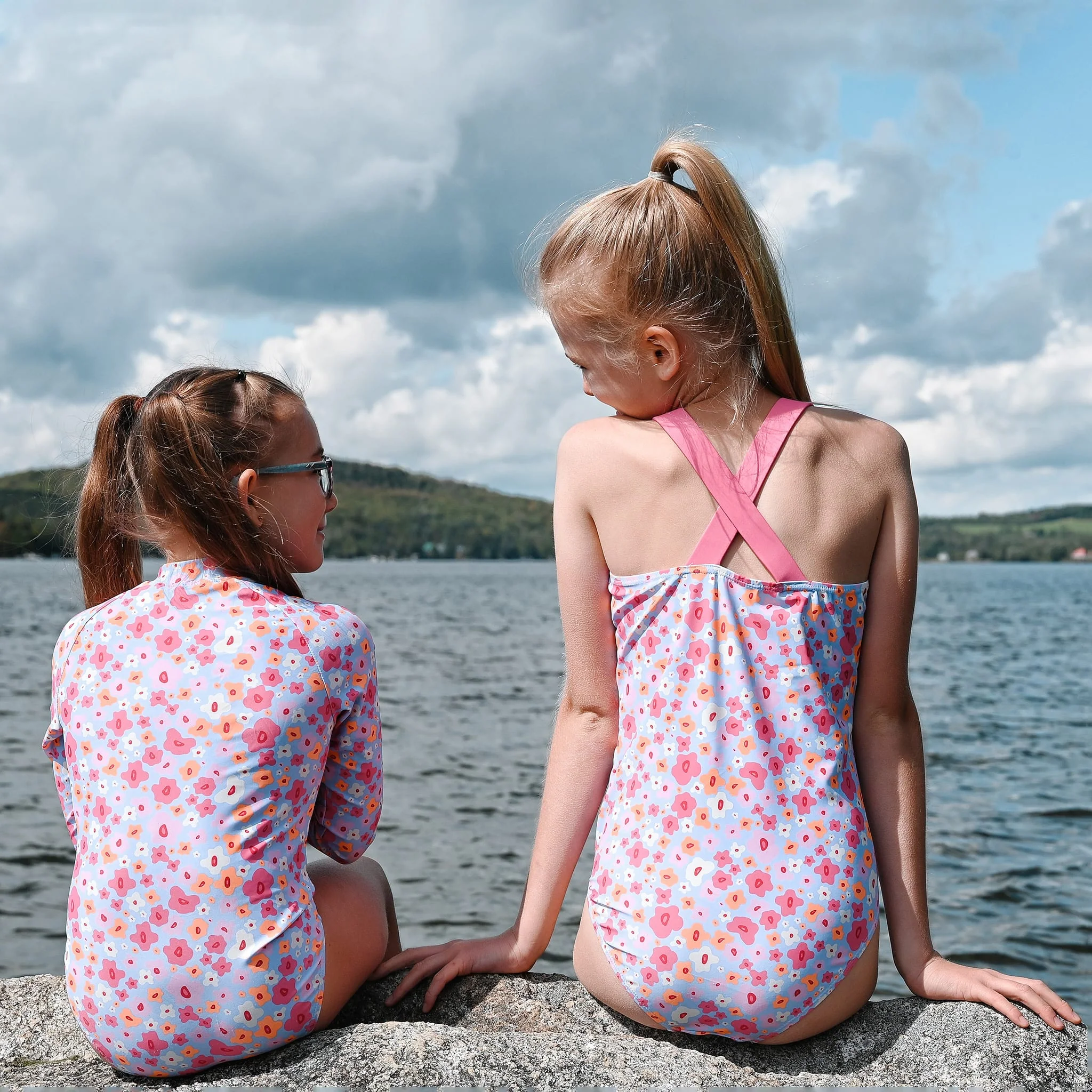 Maillot UV Manches Longues Fleurs 2-14ans - Image 8