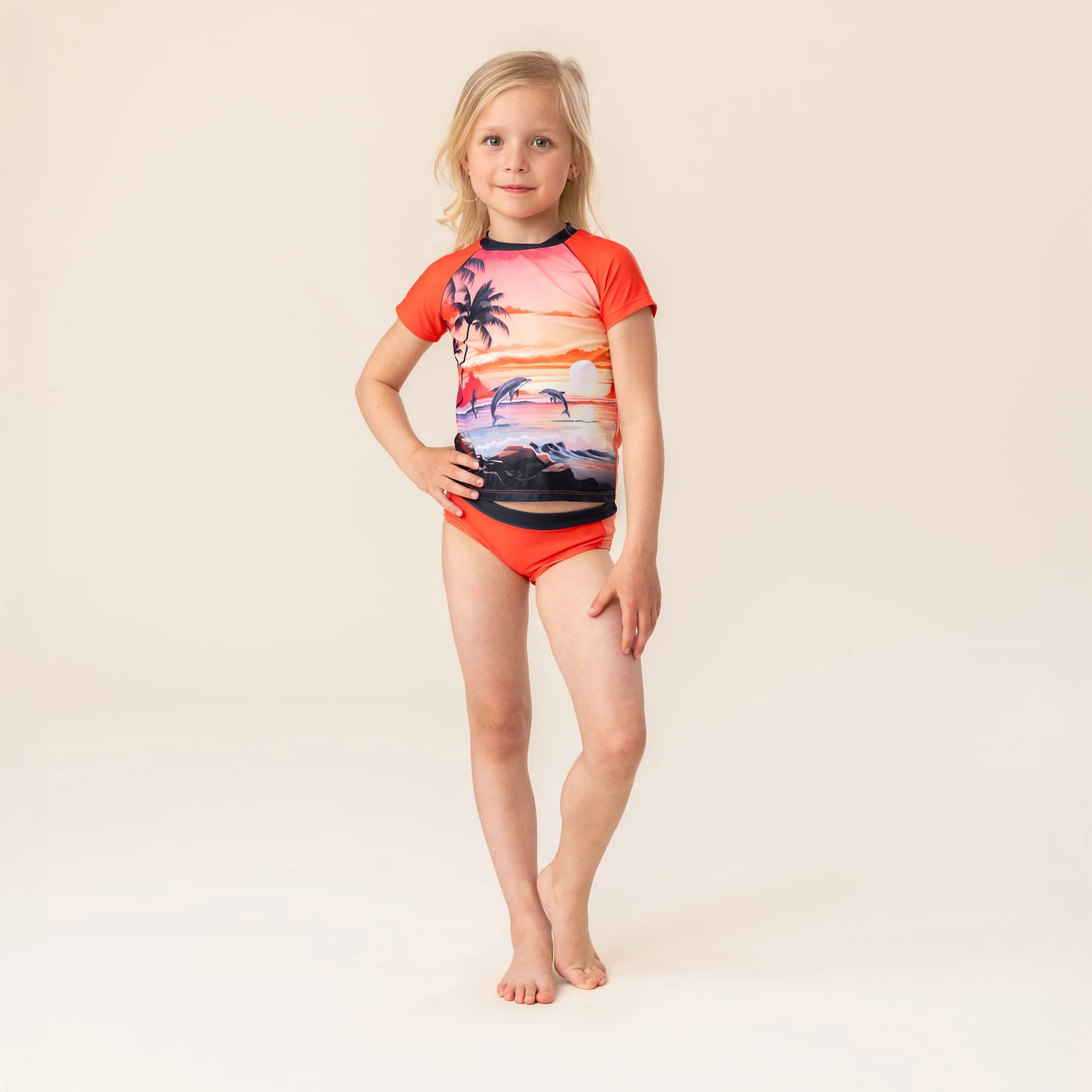 Maillot UV Deux Pièces Dauphins 2-14ans - Image 2