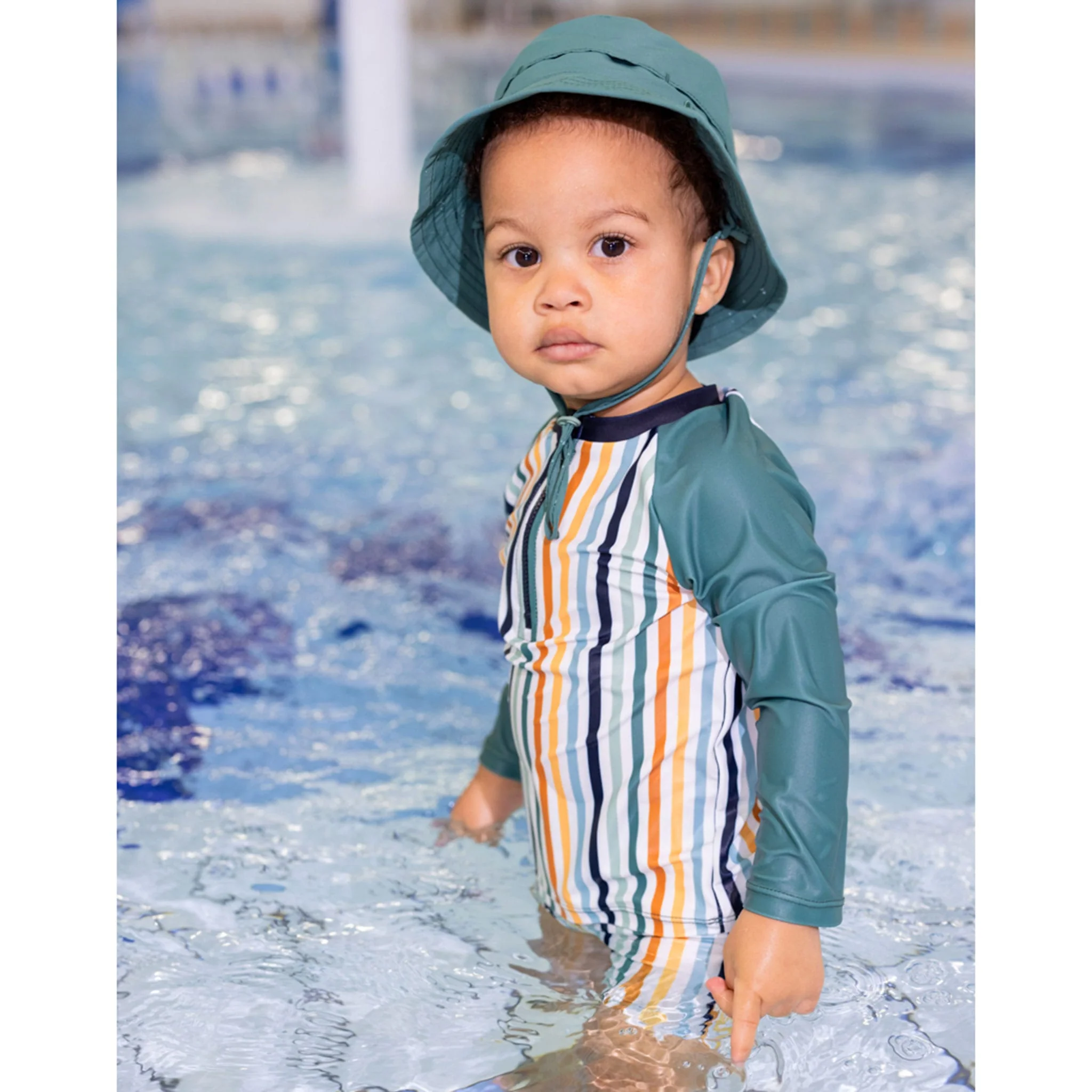Maillot UV Manches Longues Deux Pièces Rayé 12-24mois - Image 9