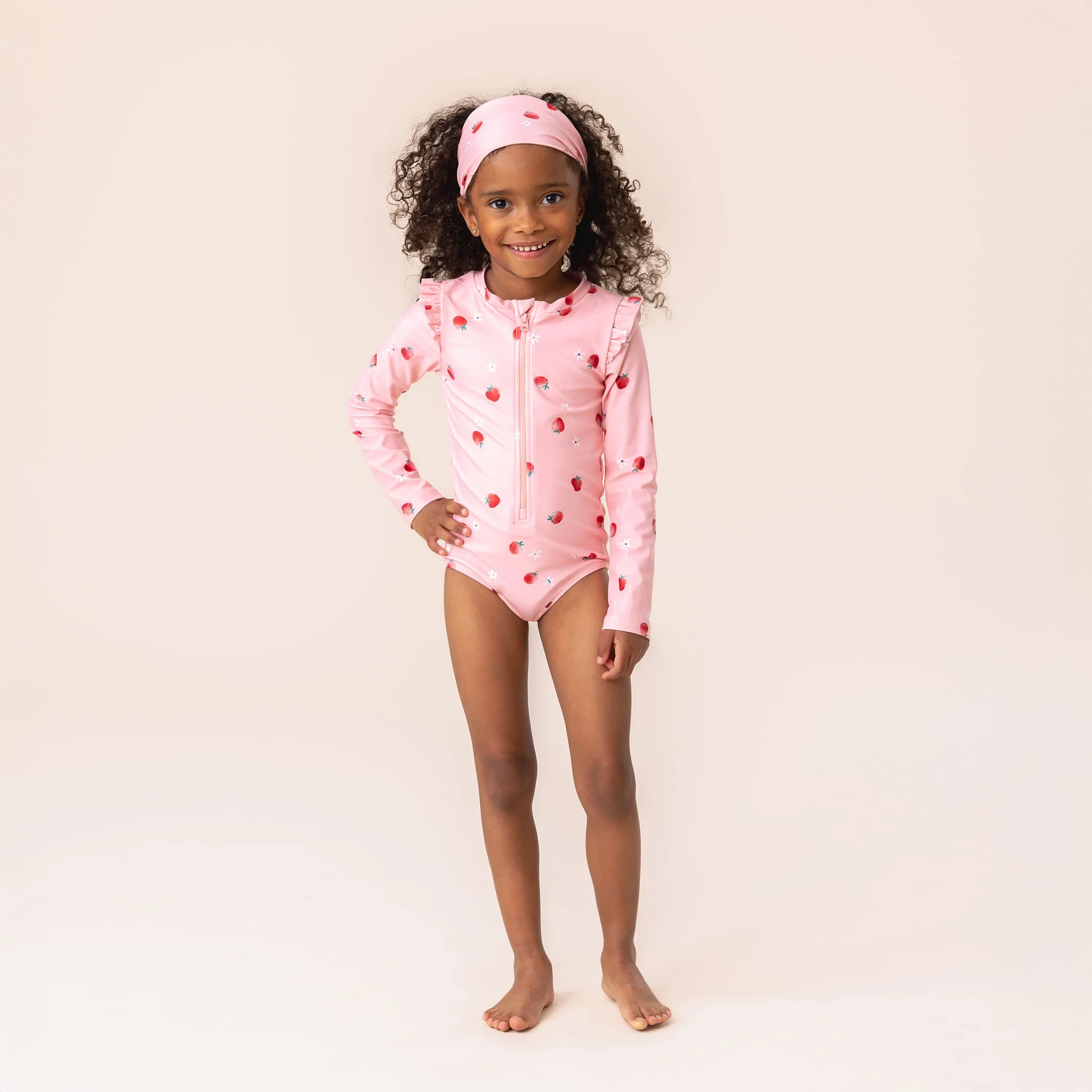 Maillot UV Manches Longues  Fraises 2-10ans - Image 2