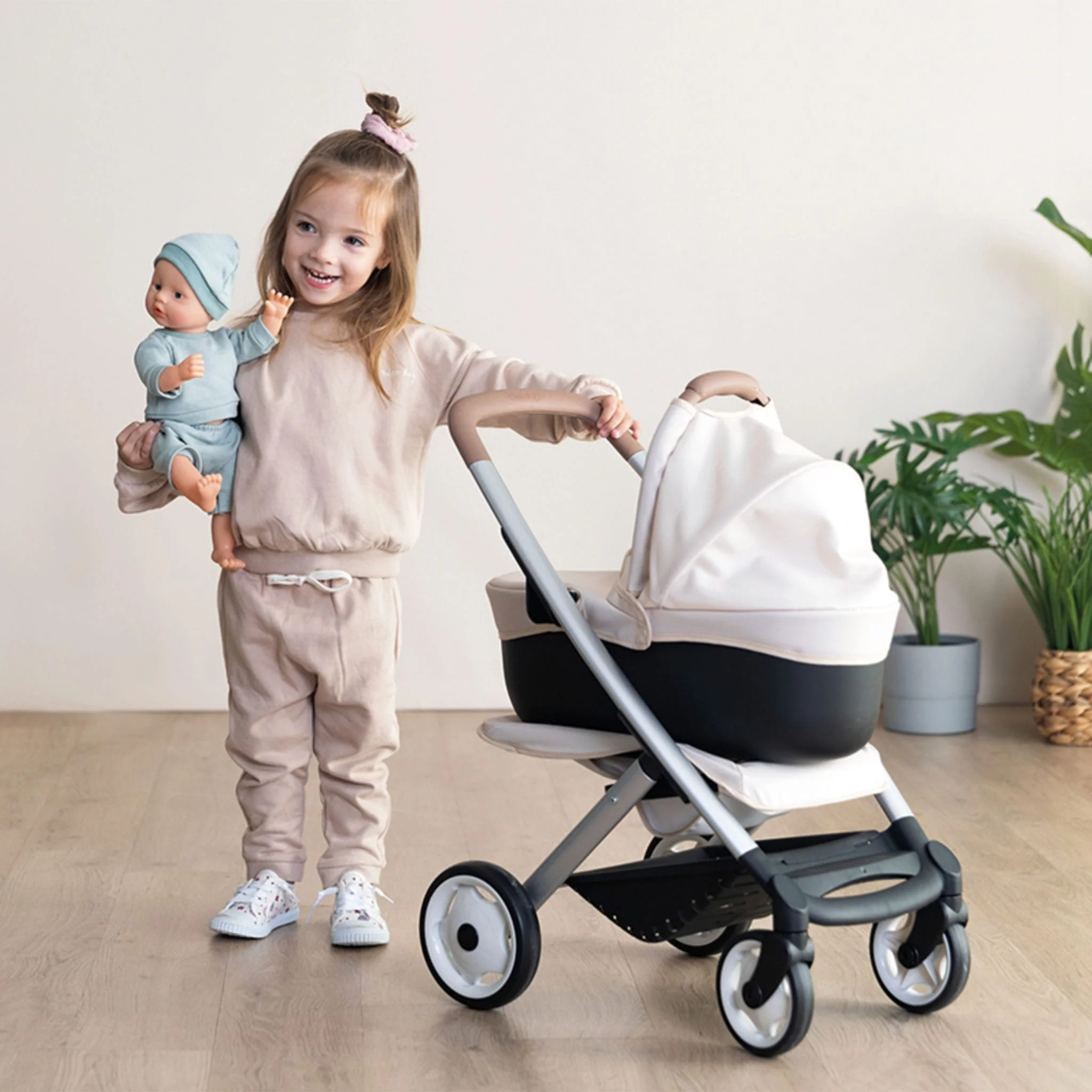 Poussette et Landau pour Poupée - Beige - Image 4