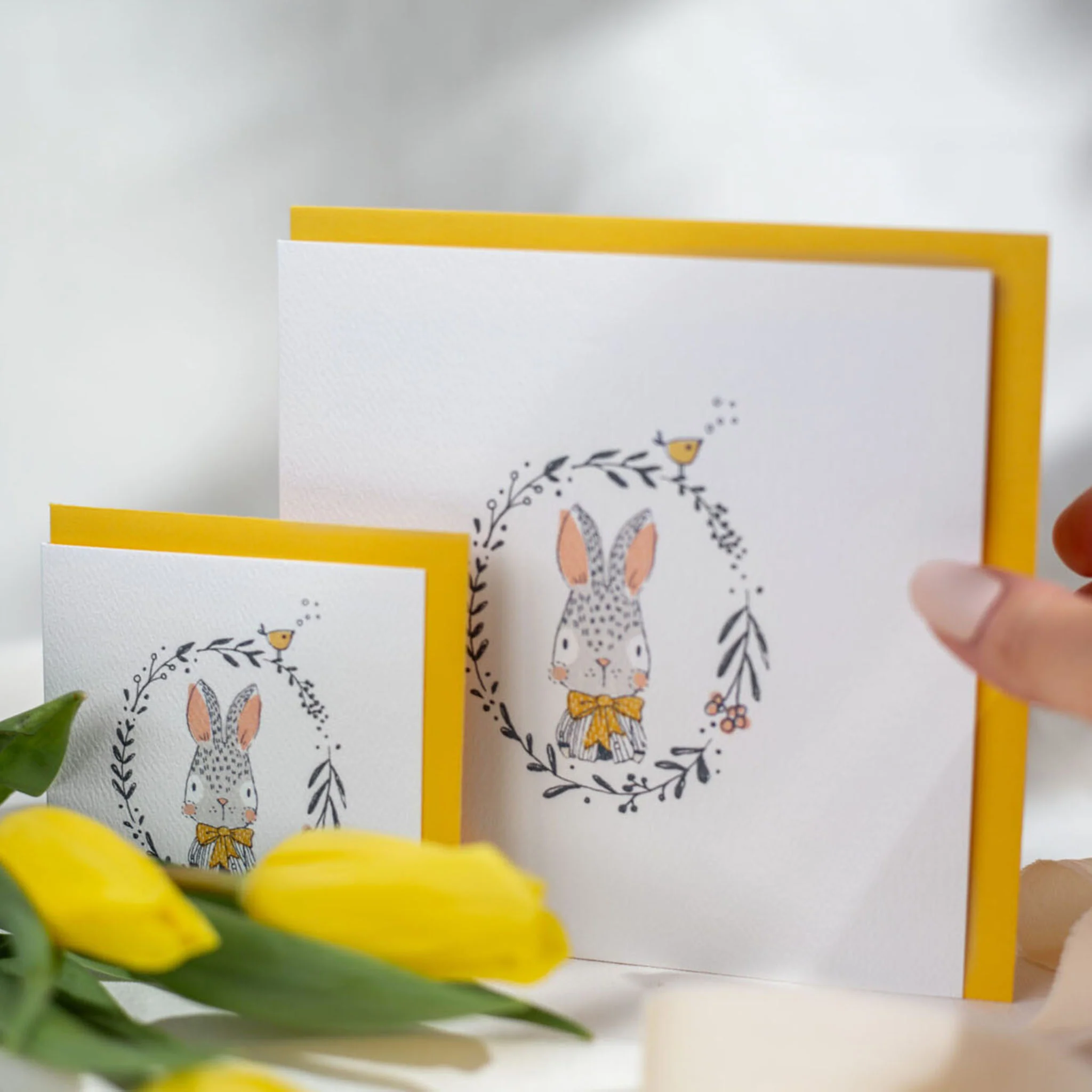 Mini Carte Souhait de Bébé  - Lapinou - Image 2