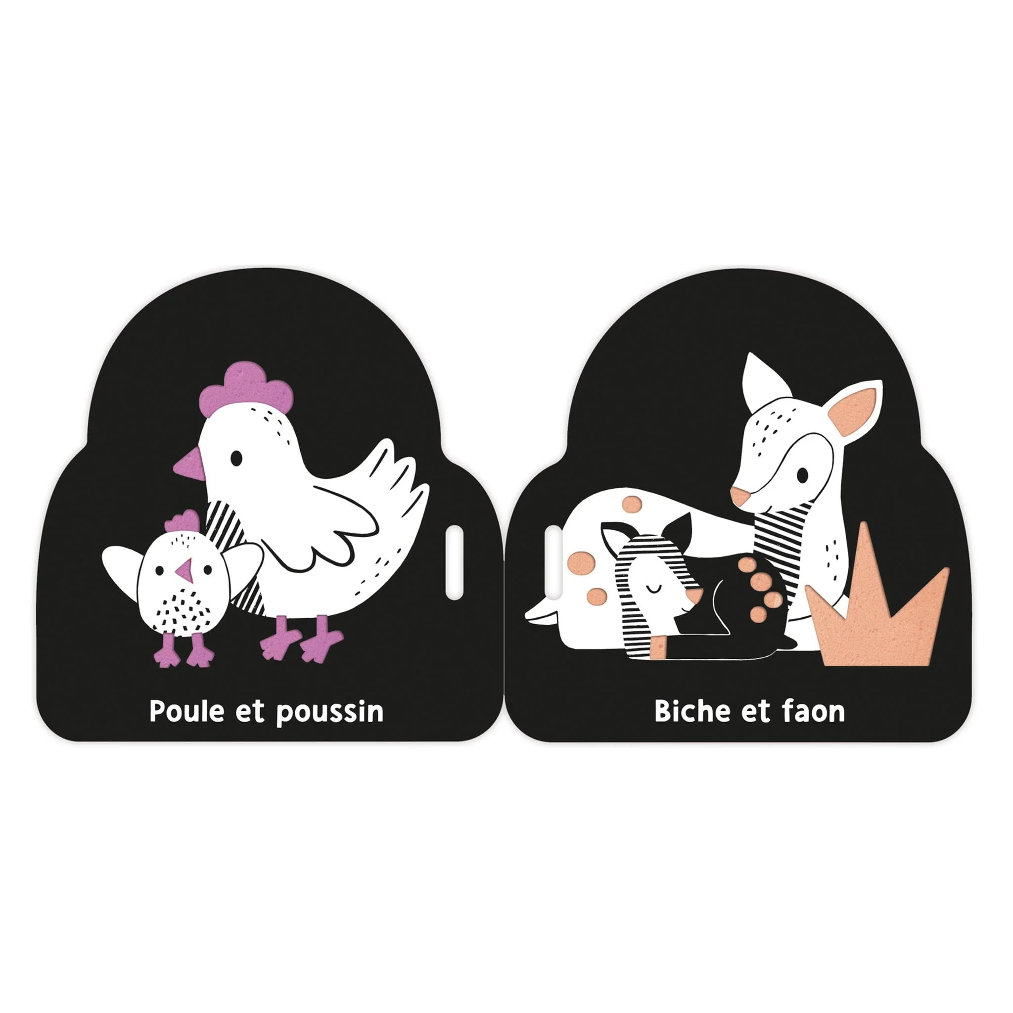 Mon Premier Livre Poussette en Noir et Blanc - Bébés Animaux - Image 2
