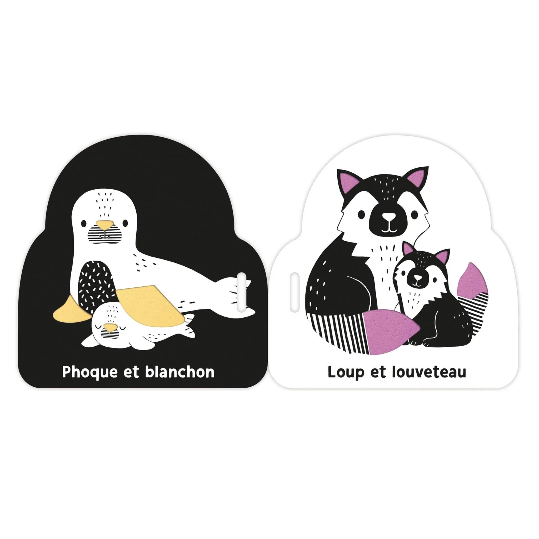 Mon Premier Livre Poussette en Noir et Blanc - Bébés Animaux - Image 3
