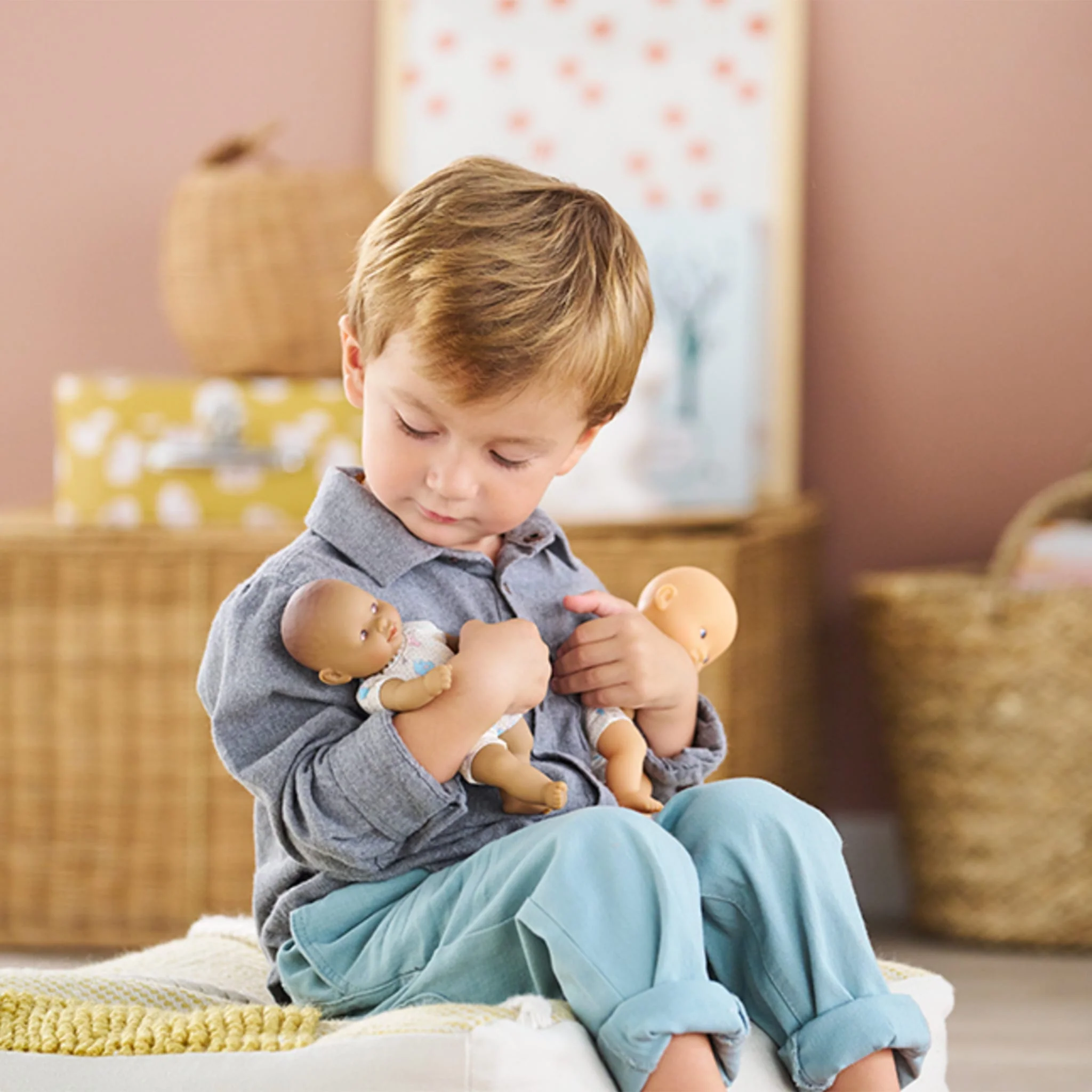 Mon Premier Poupon - Mini Calin - Bunnies Brown Eyes 8" - Image 2