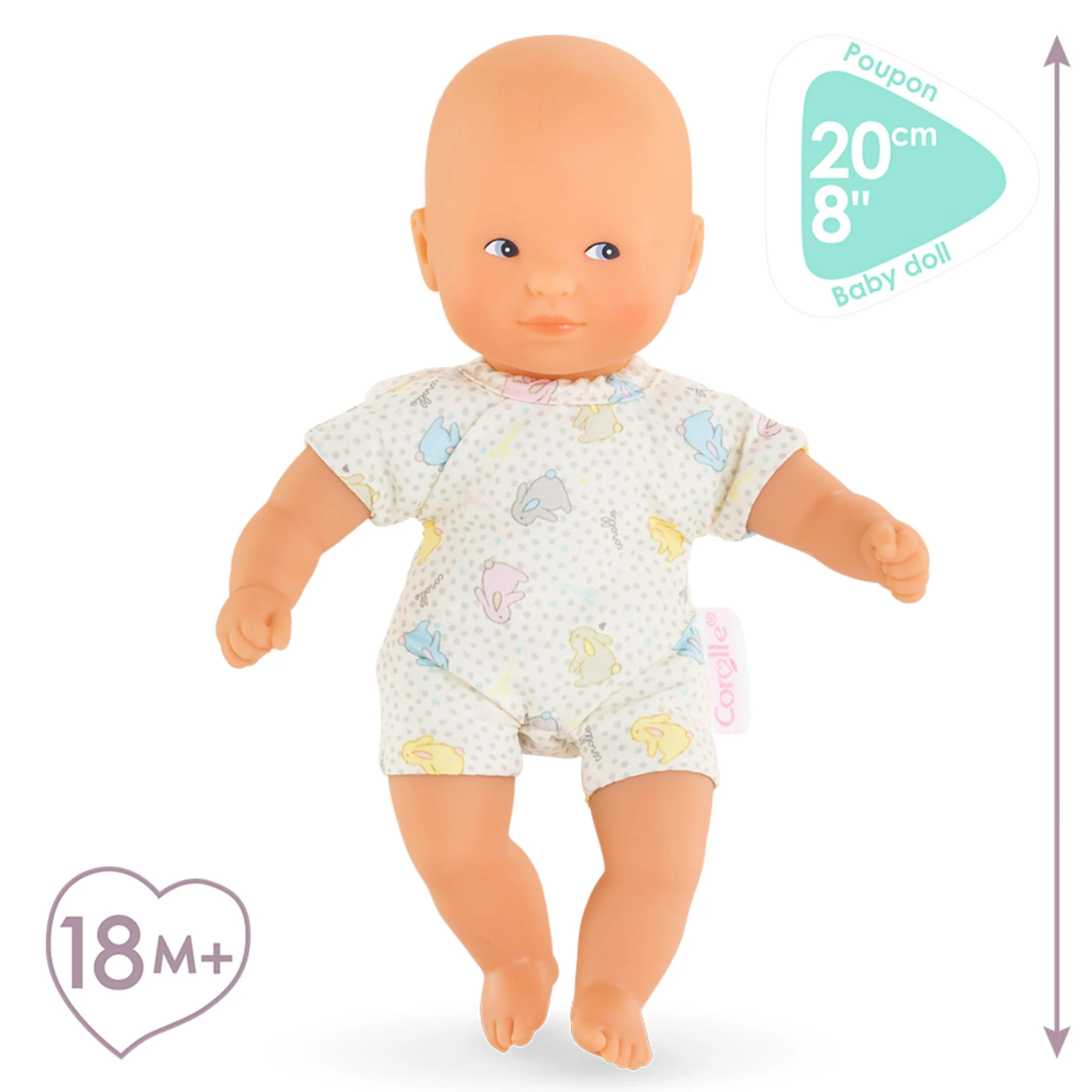Mon Premier Poupon - Mini Calin - Bunnies Eyes 8" - Image 4