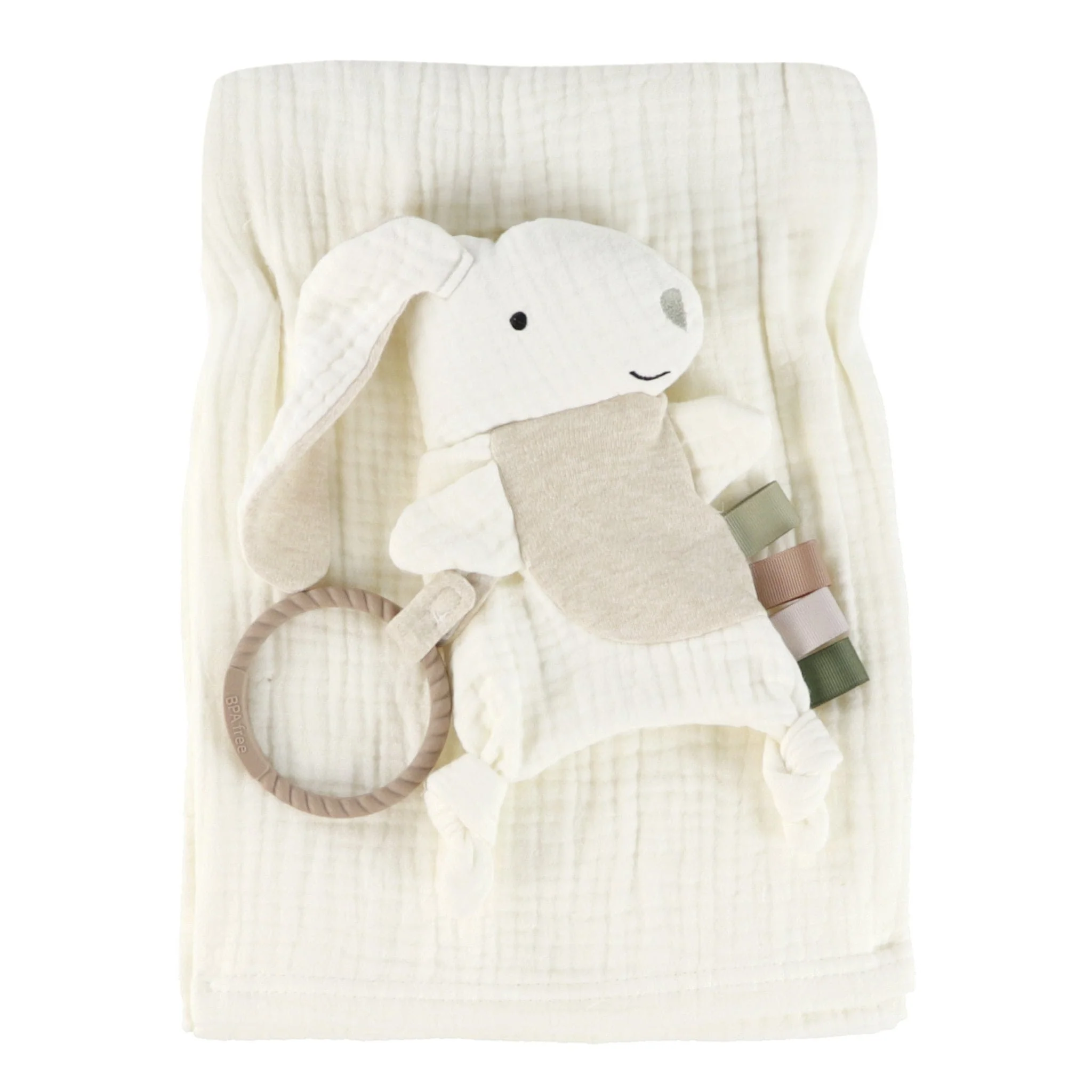 Mousseline Deluxe et Jouet Interactif Lapin - Coconut Milk