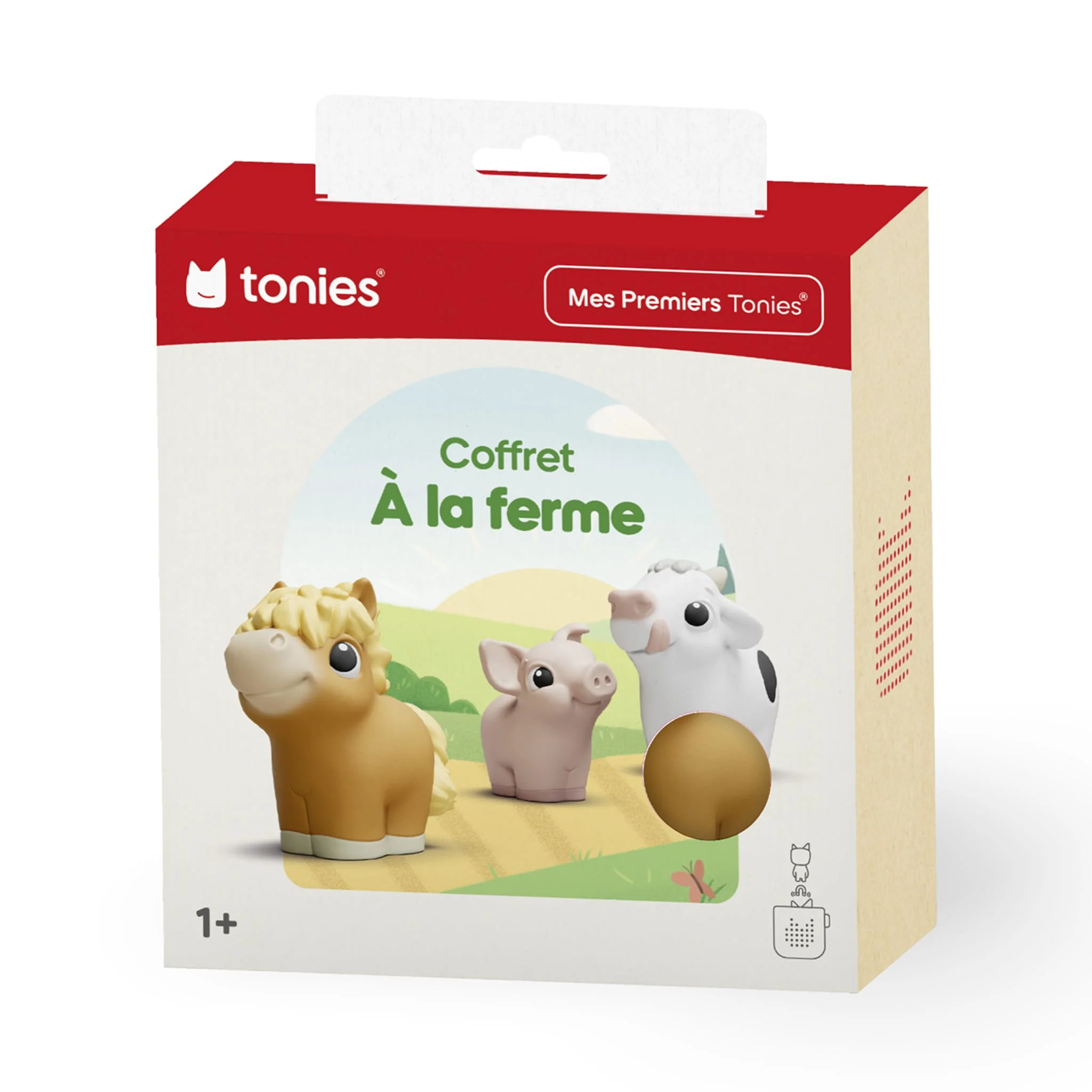 My First Tonies: Ferme - Vache, Cochon et Cheval Ensemble de 3 (Français)