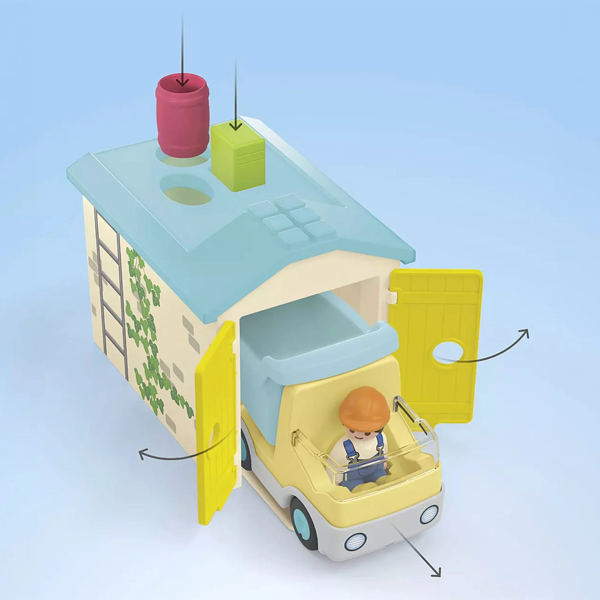 Ouvrier Avec Camion Et Garage - Image 6
