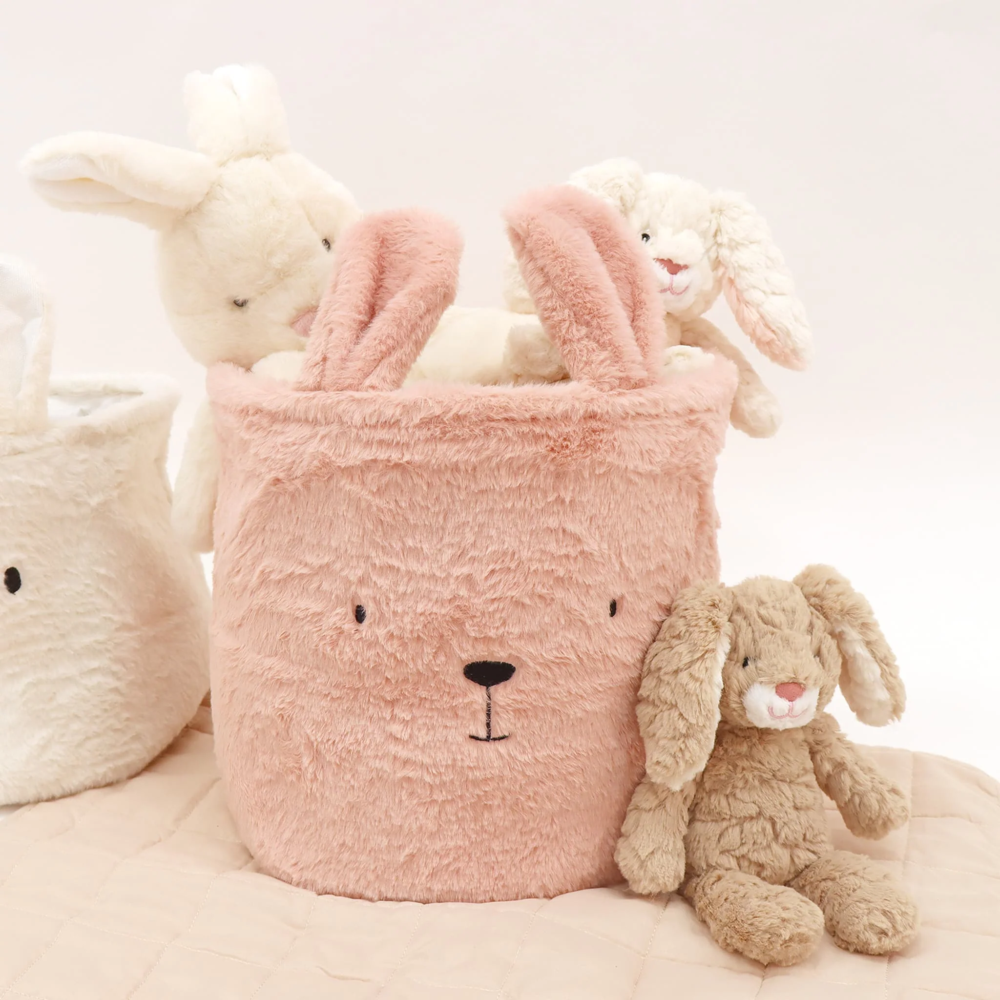 Panier Lapin Rose - Image 3