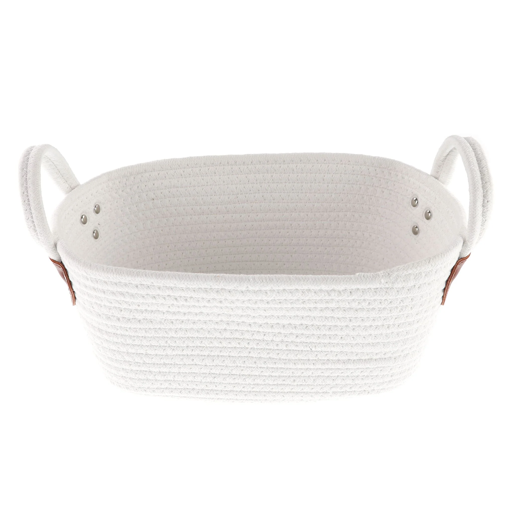 Panier Tissé - Blanc - Image 3
