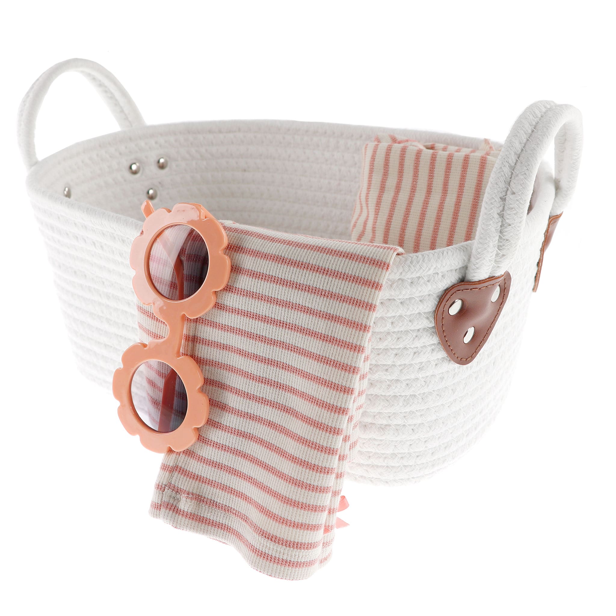 Panier Tissé - Blanc - Image 5