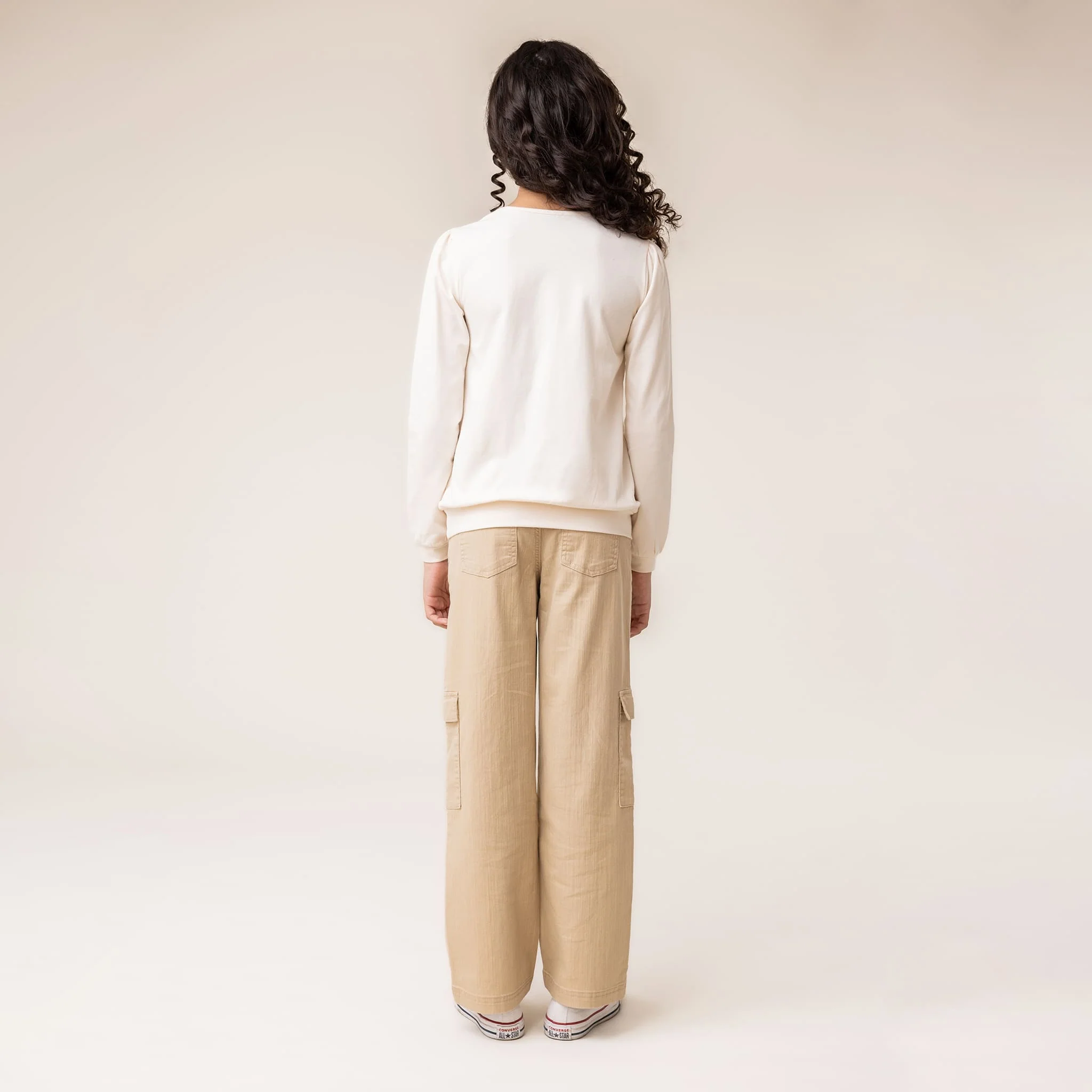 Pantalon Cargo Fleurs 2-12ans - Image 5