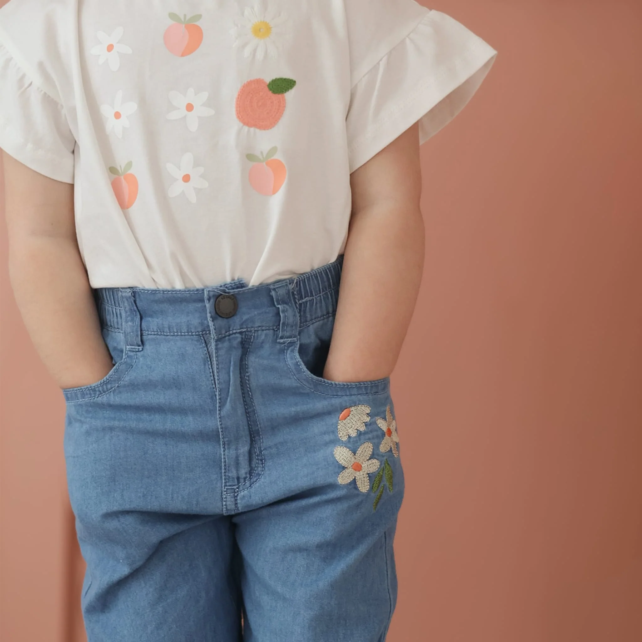 Pantalon Chambray Pique-Nique 2-8ans - Image 5