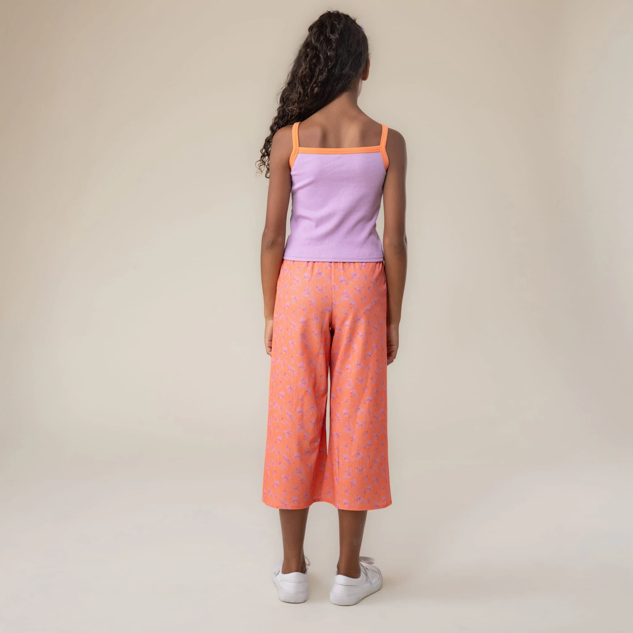 Pantalon Jambe Large Fleurs 2-12ans - Image 6