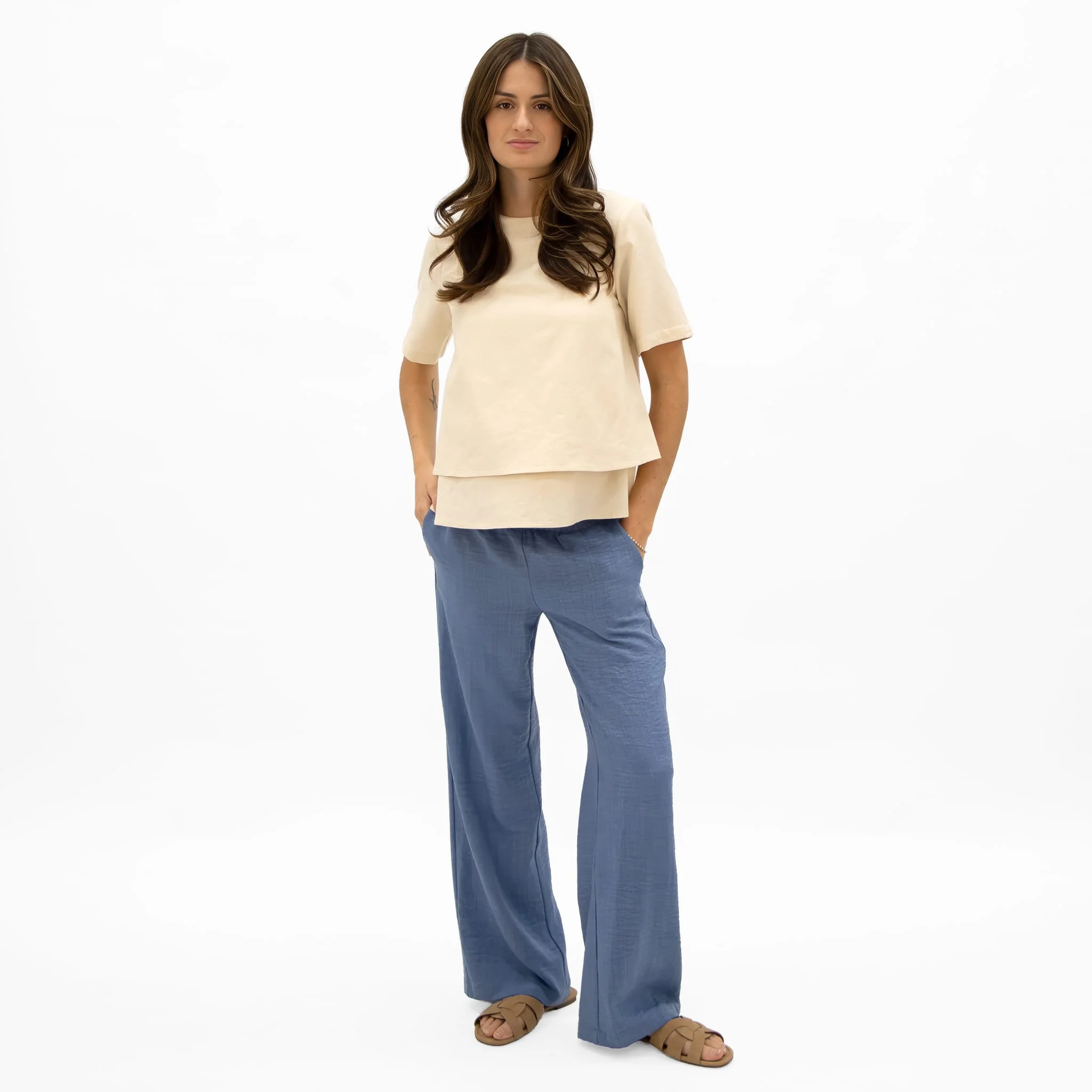 Pantalon Maternité Chambray - Image 4
