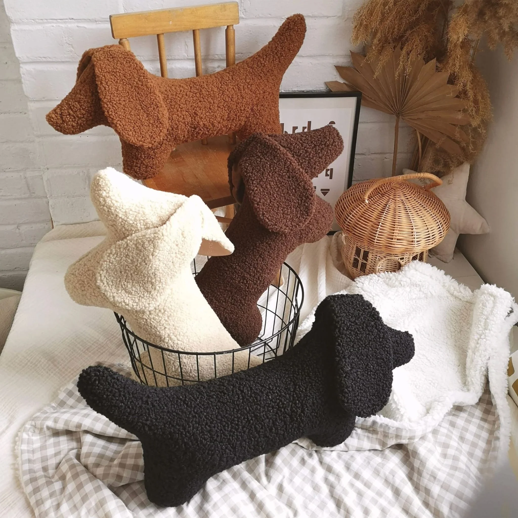 Peluche Chien Teckel - Brun - Image 2