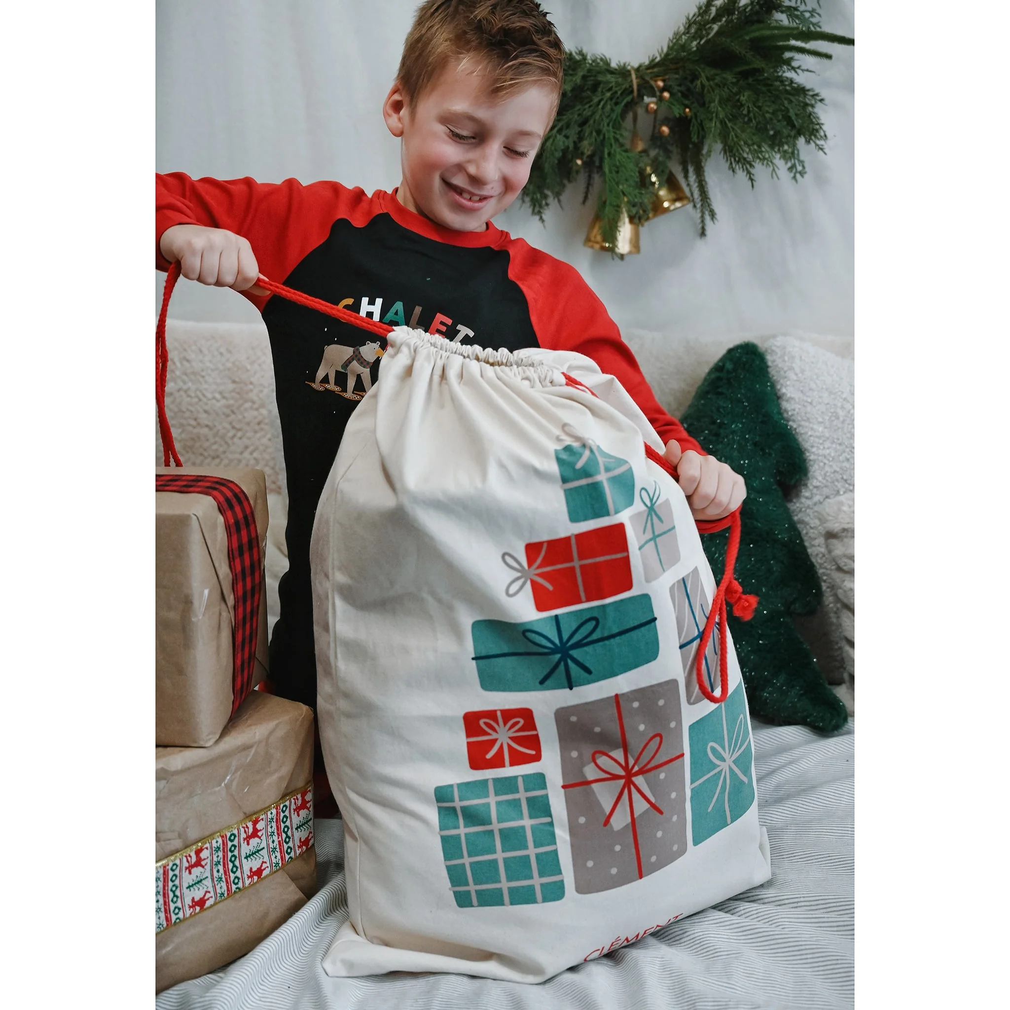 Grand Sac Cadeau / Poche Du Père Noel - Cadeaux - Image 4