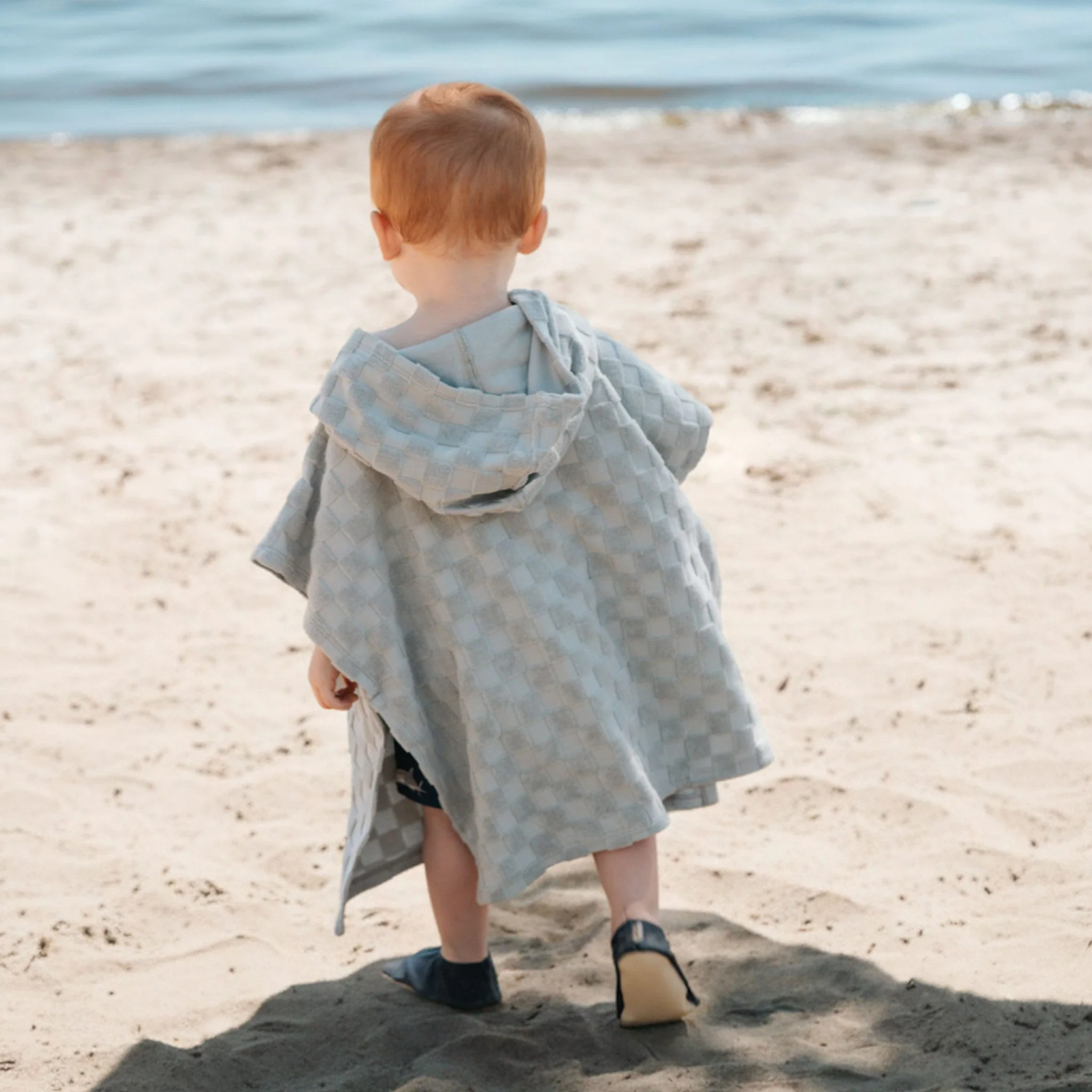 Poncho De Plage Damiers 12-24mois - Image 2