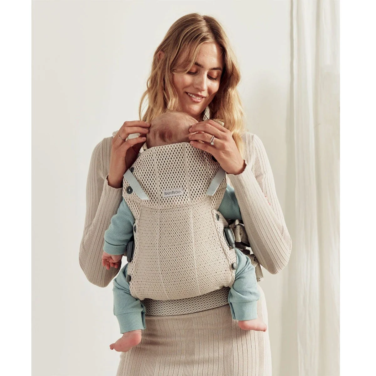 Porte-Bébé Harmony - Crème 3D mesh - Image 7