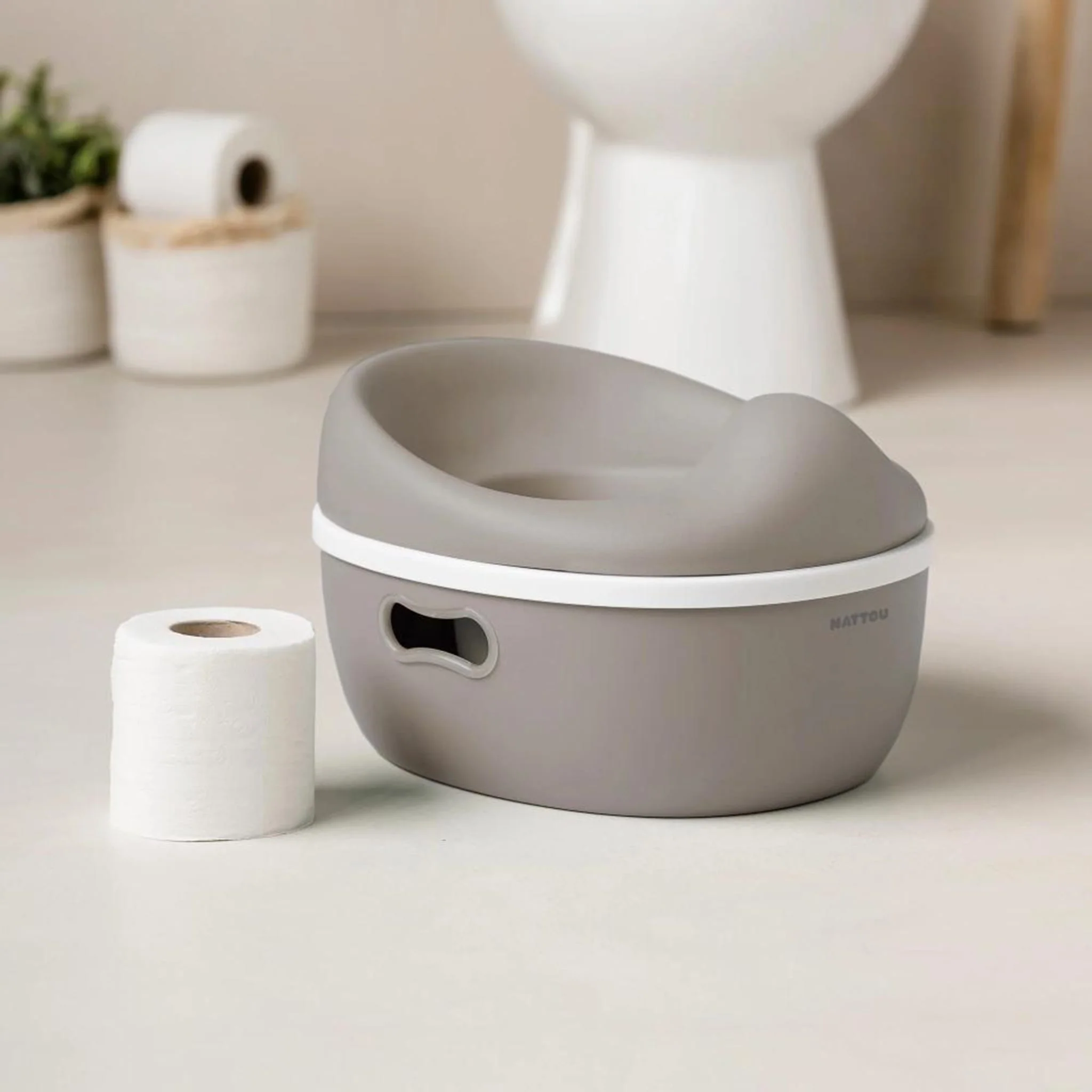 Pot D'Apprentissage 3-en-1 - Taupe - Image 2