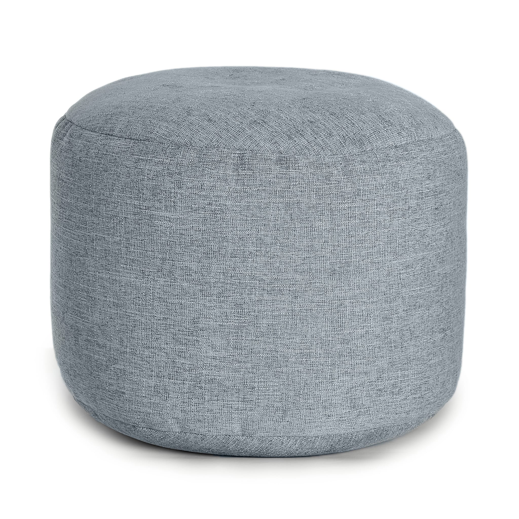Pouf Repose Pieds - Gris Ciel