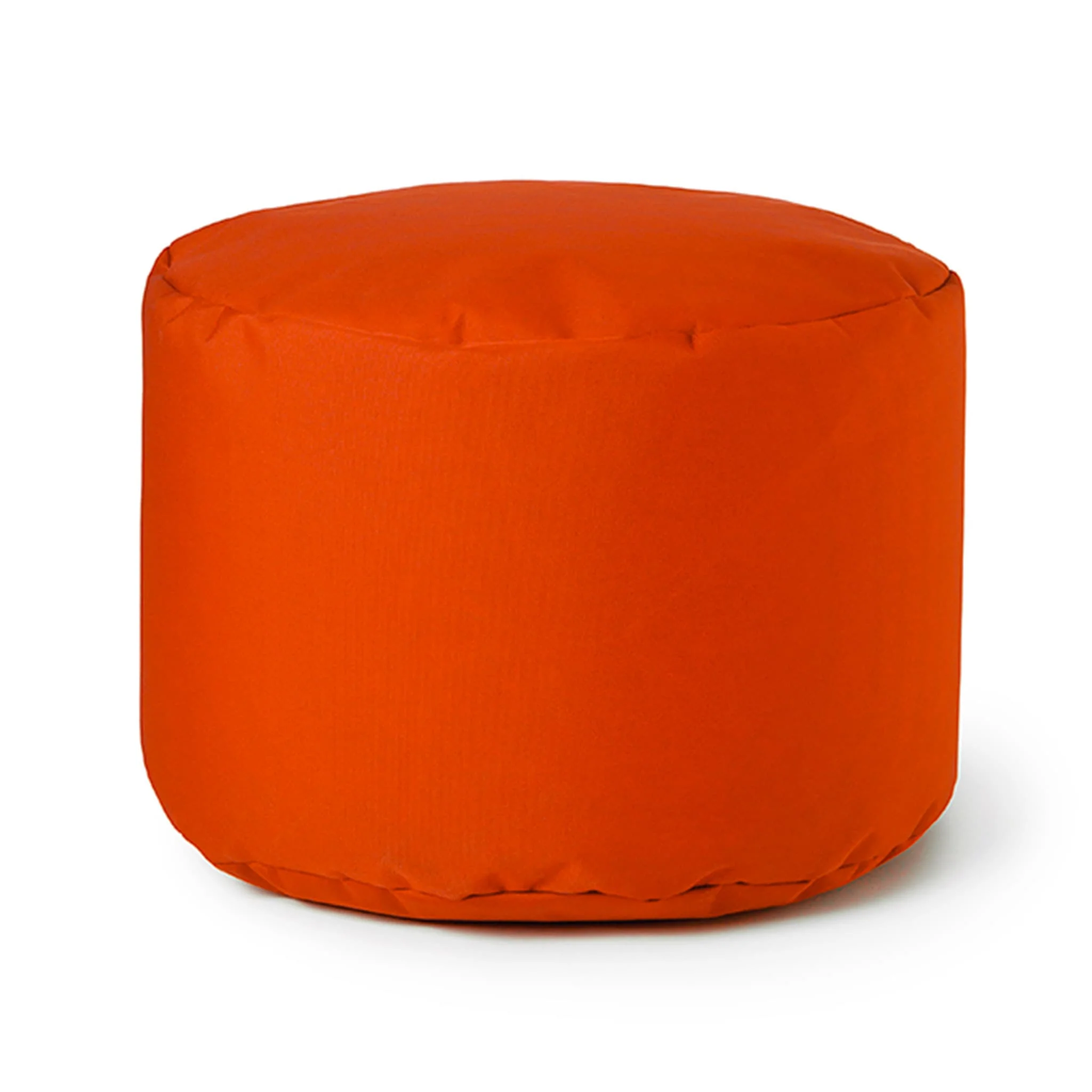 Pouf Repose-pieds Rond - Tangerine