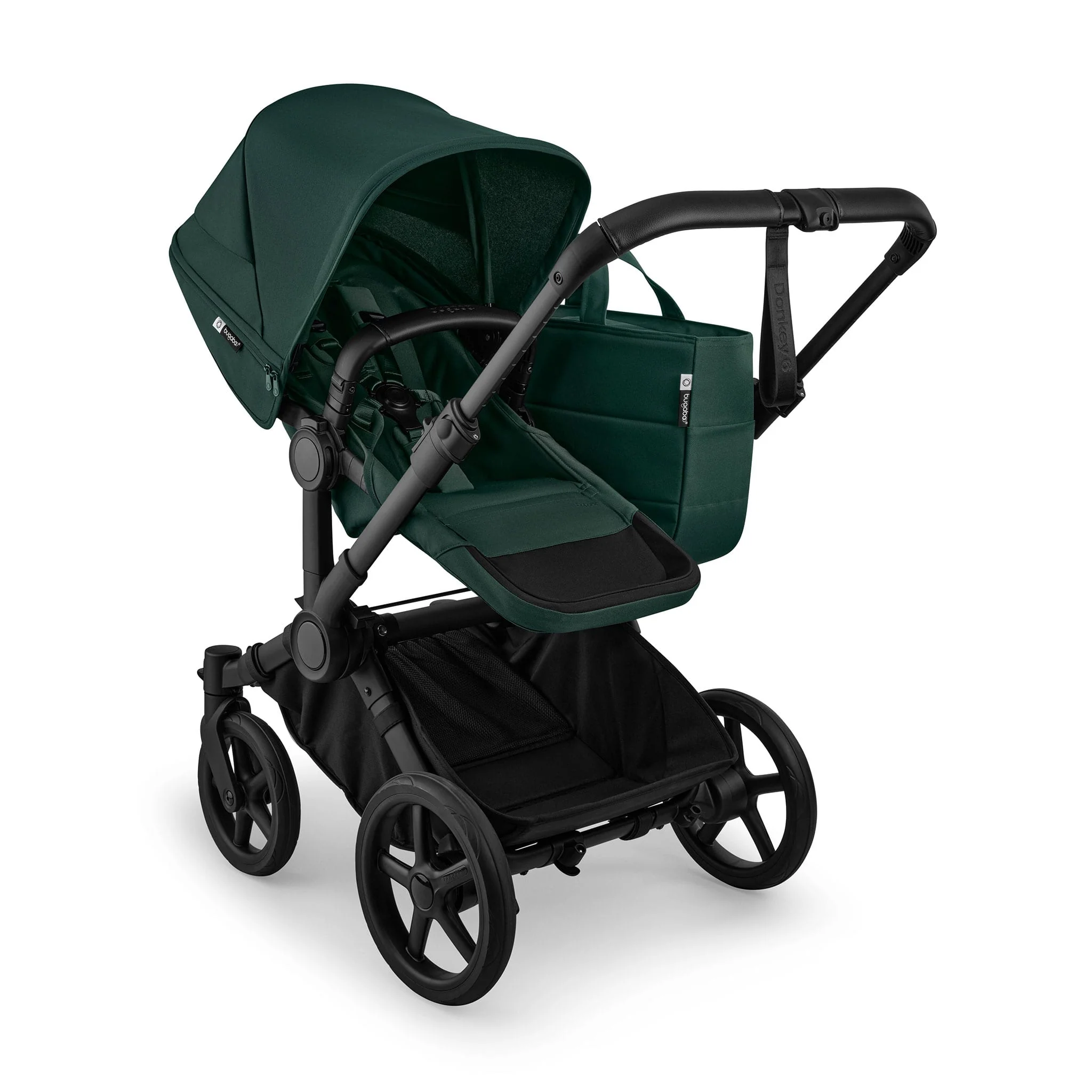 Poussette Donkey6 Mono Noir / Vert Fern