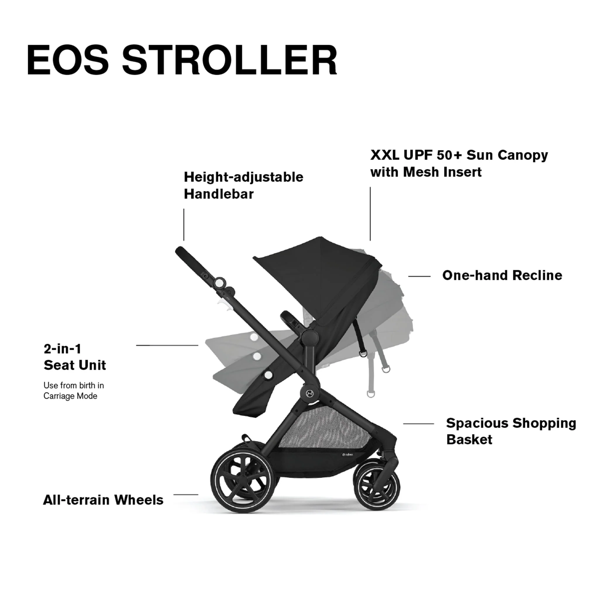Poussette Eos - Noir Moon - Image 4