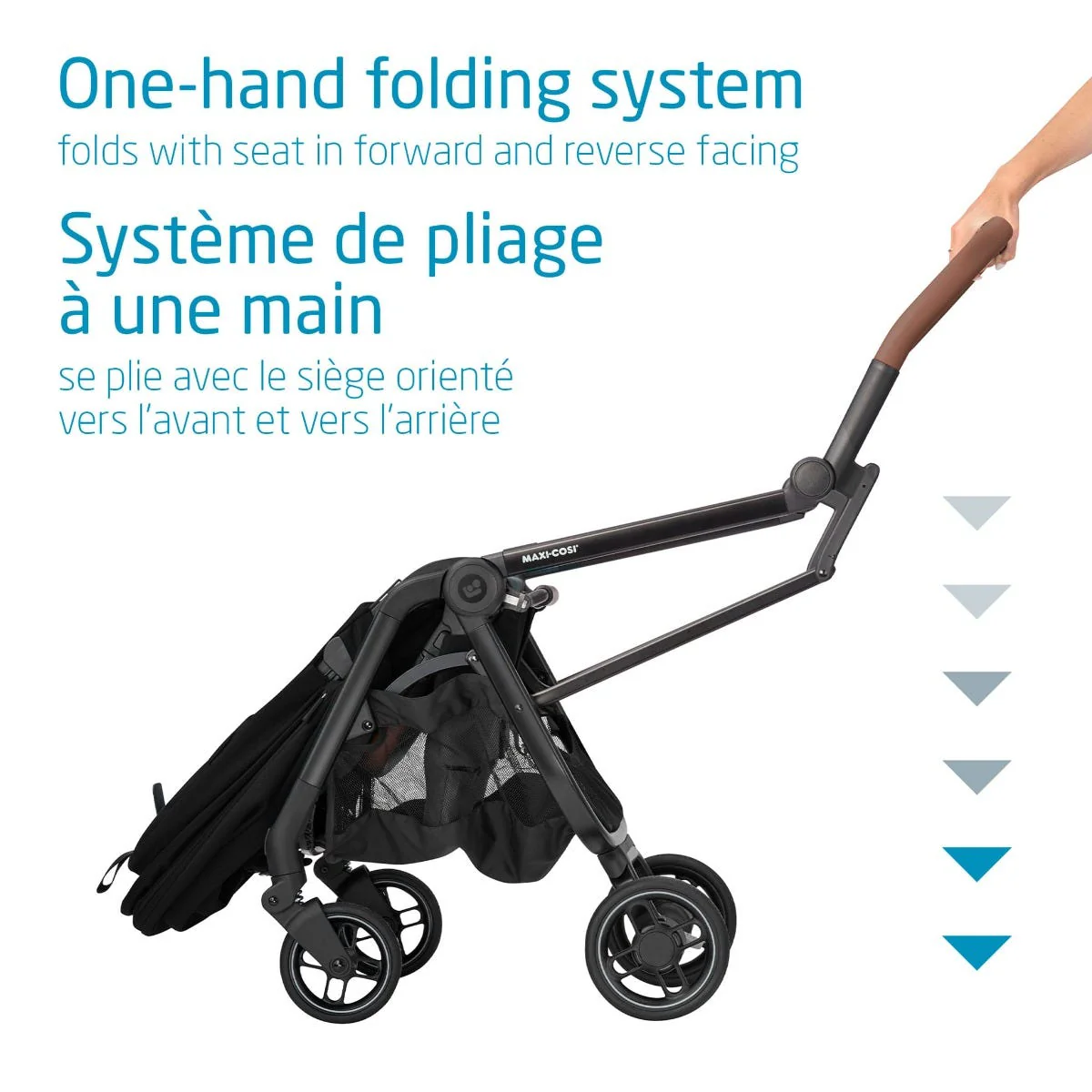 Poussette Ultra Compacte Leona - Essentiel Noir - Image 6