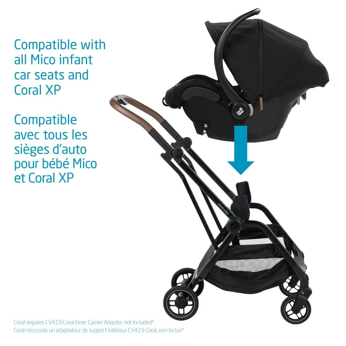 Poussette Ultra Compacte Leona - Essentiel Noir - Image 8