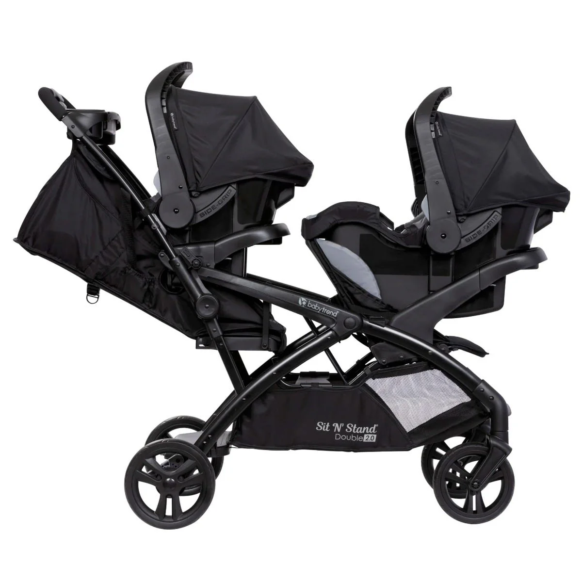 Poussette Sit N' Stand® Double 2.0 - Noir Dash - Image 4