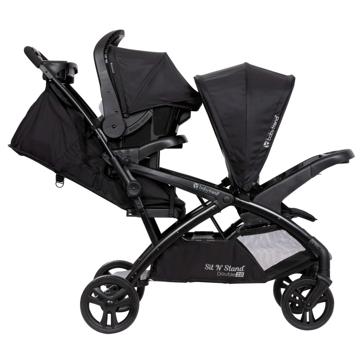 Poussette Sit N' Stand® Double 2.0 - Noir Dash - Image 5