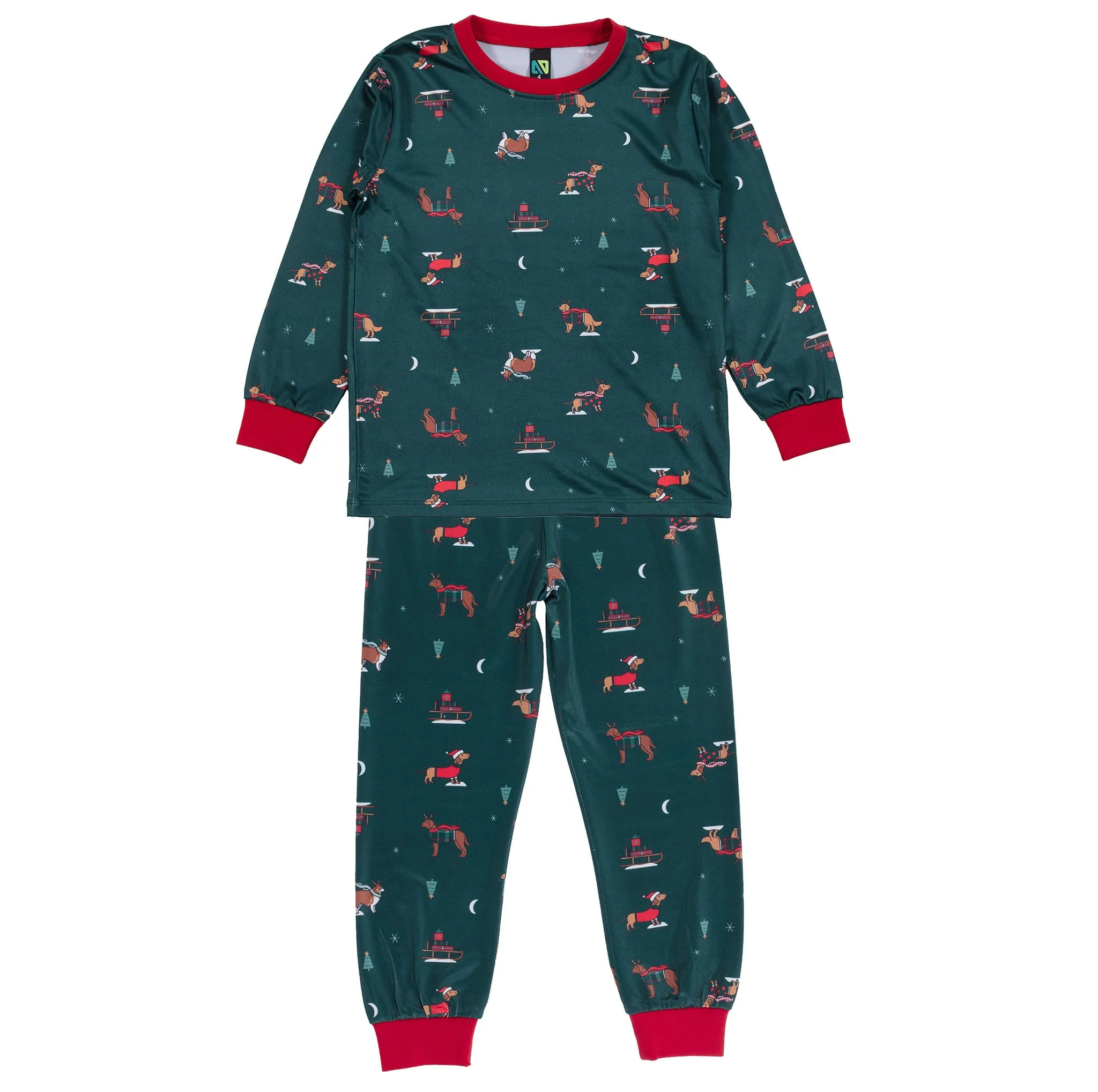 Pyjama Chiens Fêtes 2-12ans - Image 2