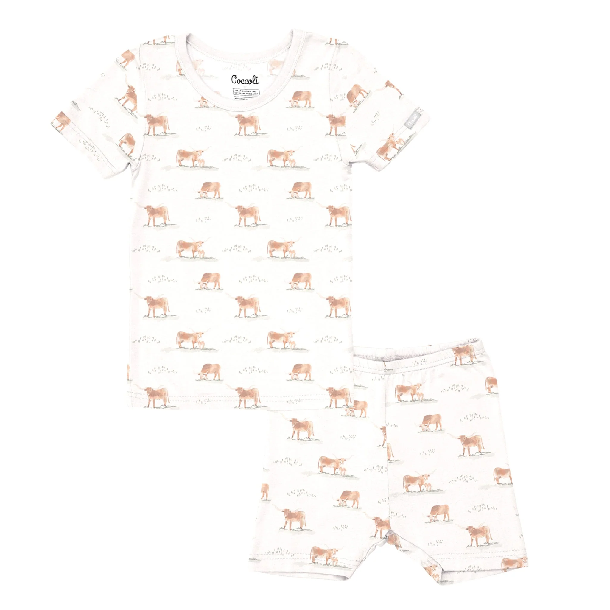 Pyjama Court Vaches 2-12ans