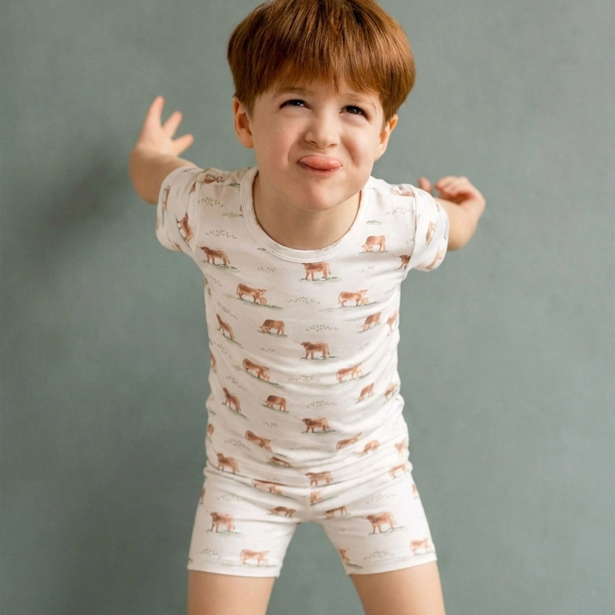 Pyjama Court Vaches 2-12ans - Image 2