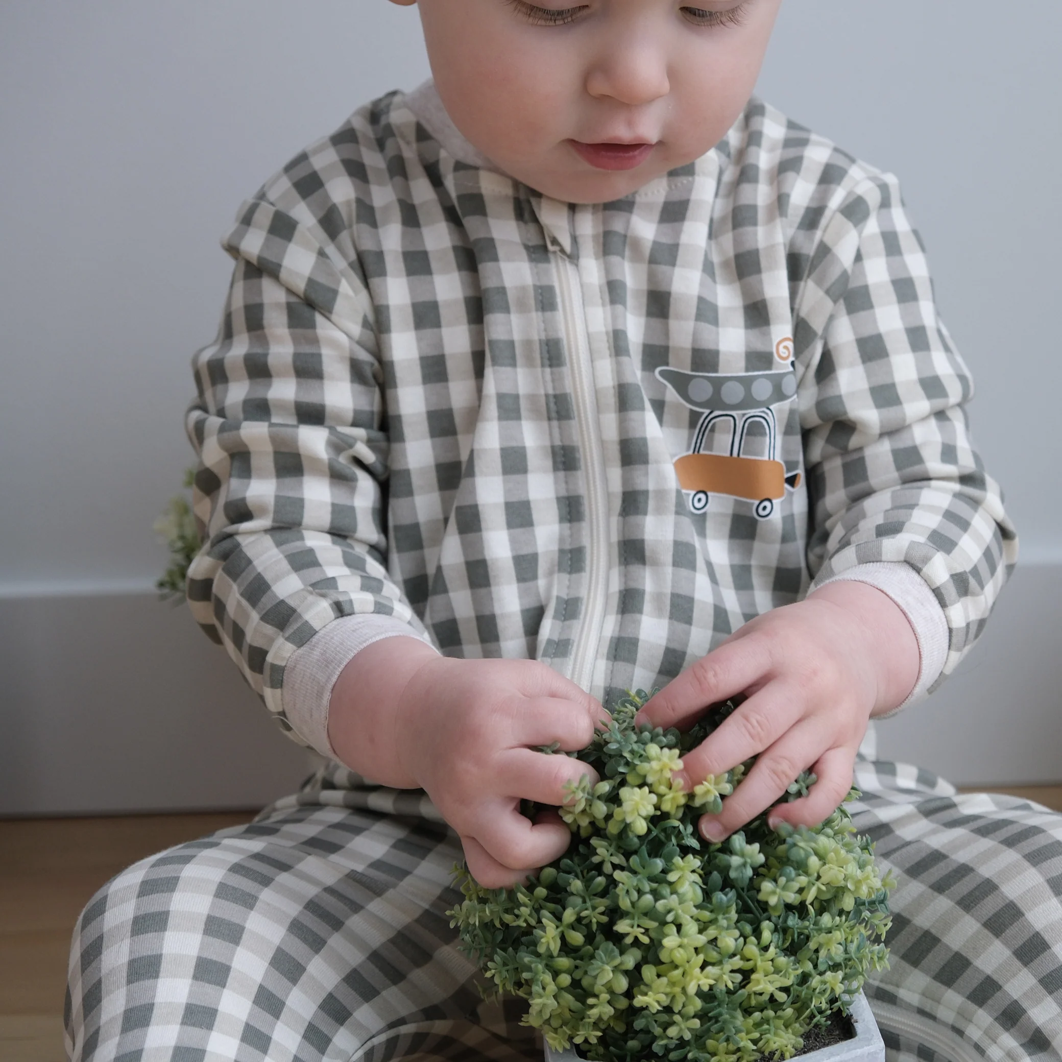 Pyjama Gingham Pois 0-30mois - Image 3