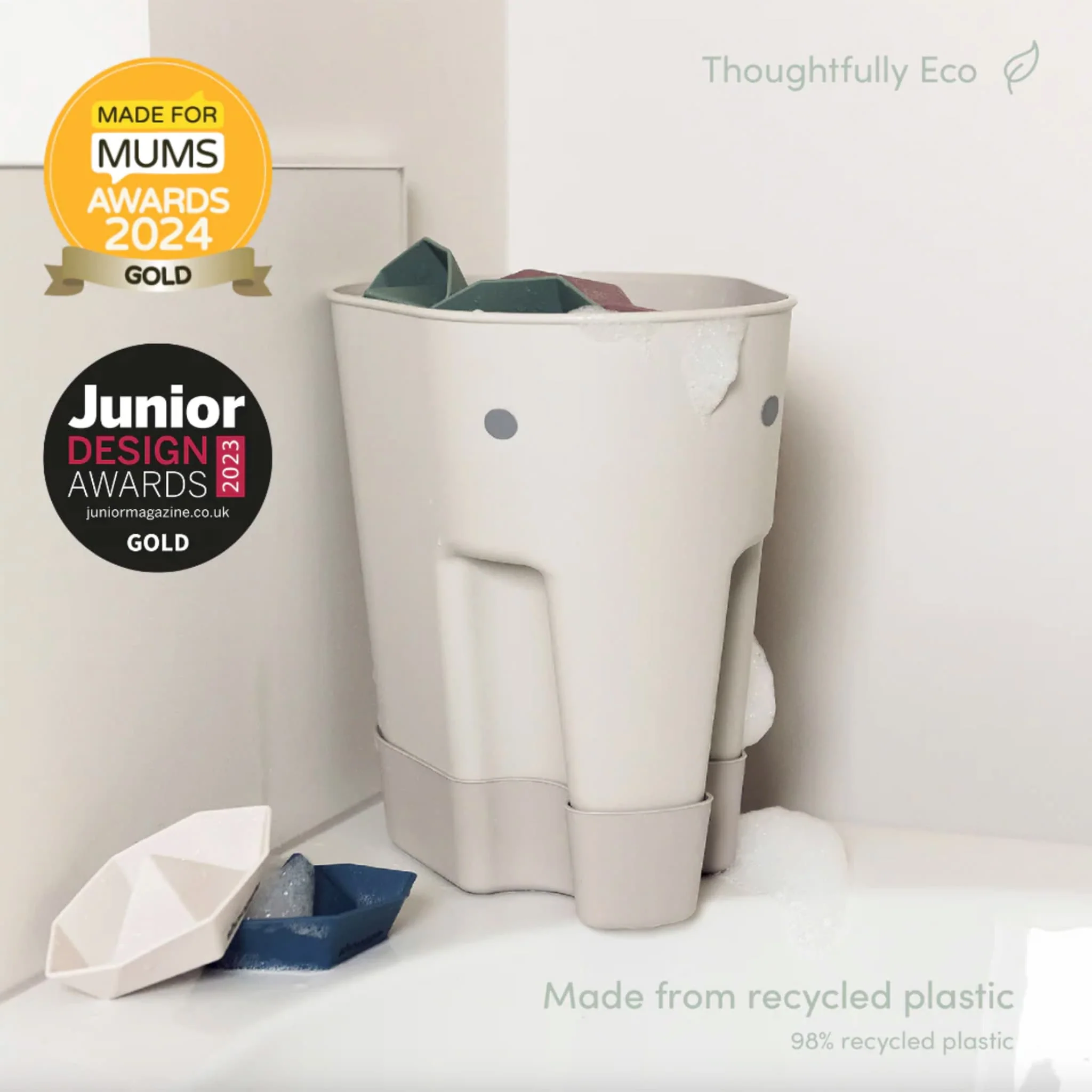 Séchoir à Jouets de Bain Shnuggle Ellie - Taupe - Image 2