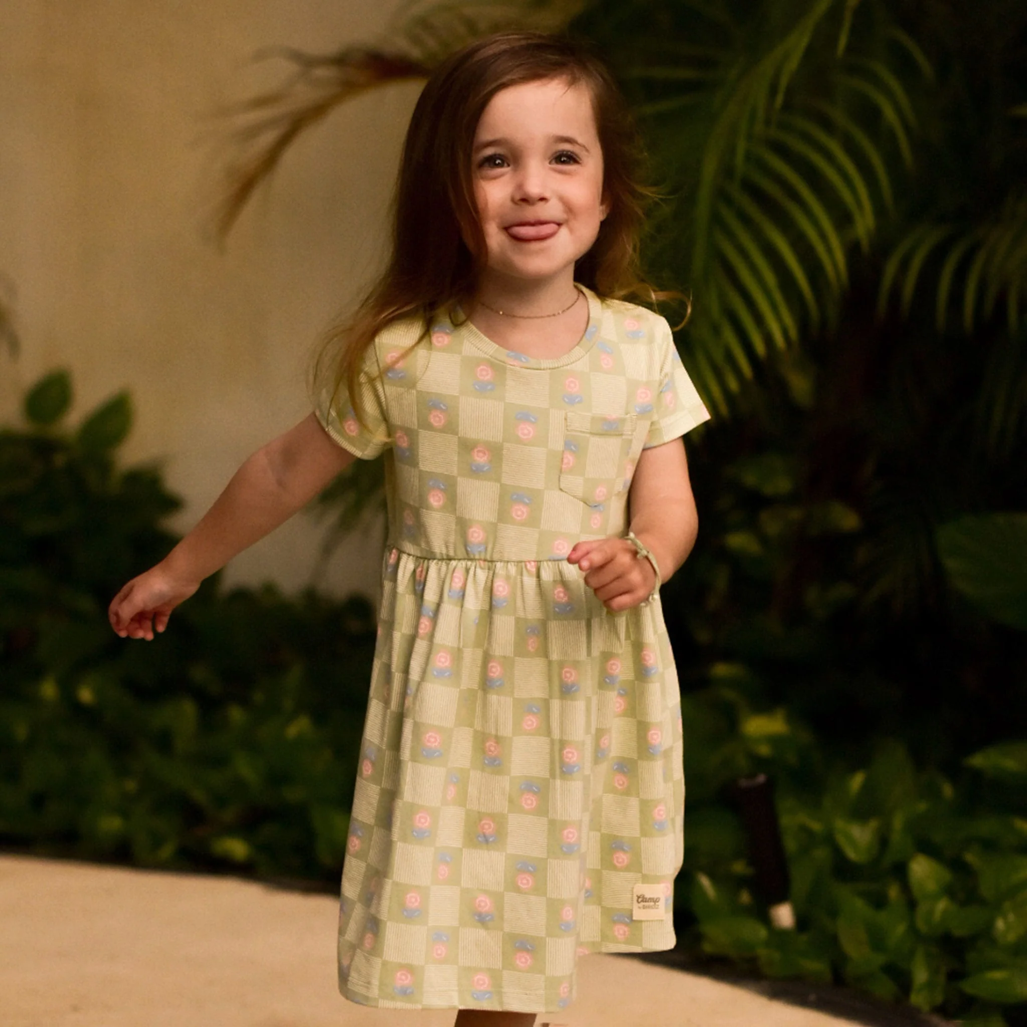 Robe Carreaux Floral 2-8ans - Image 7