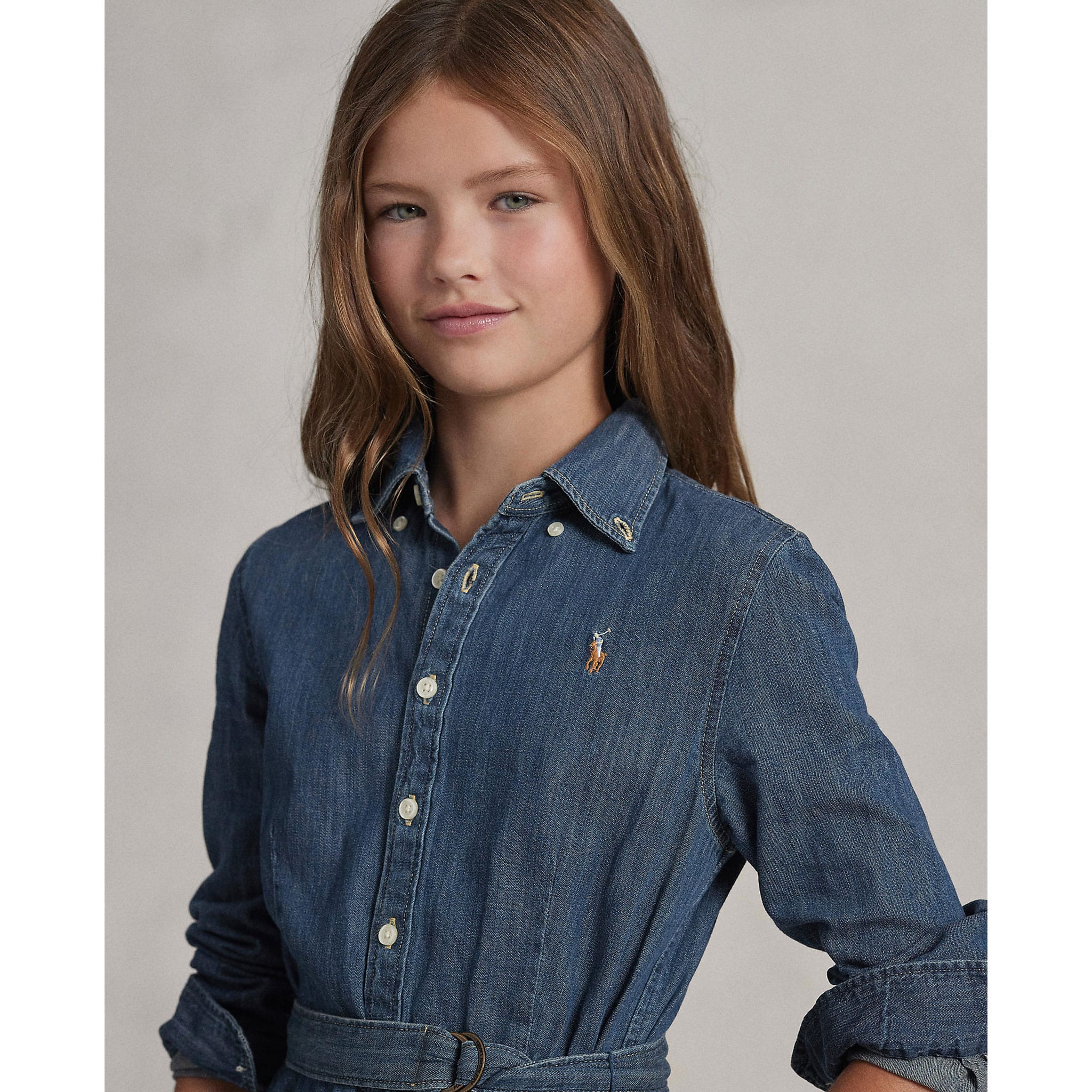 Robe Chemise Denim 7-16ans - Image 3