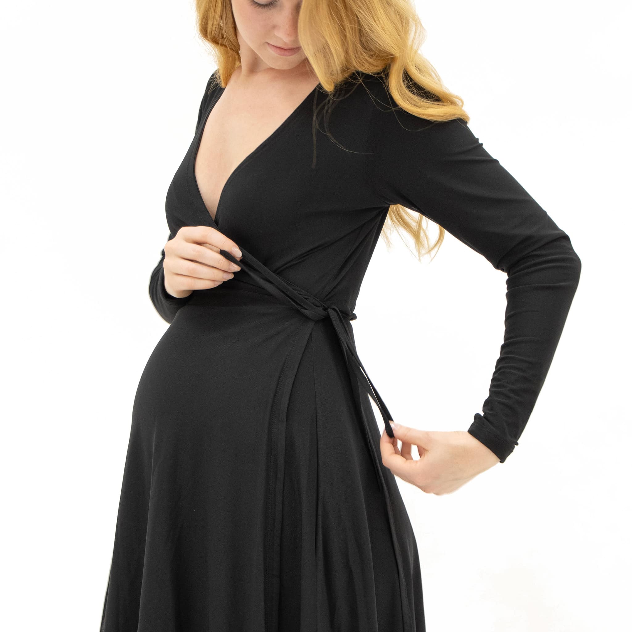 Robe Maternité Cache-Coeur - Image 4