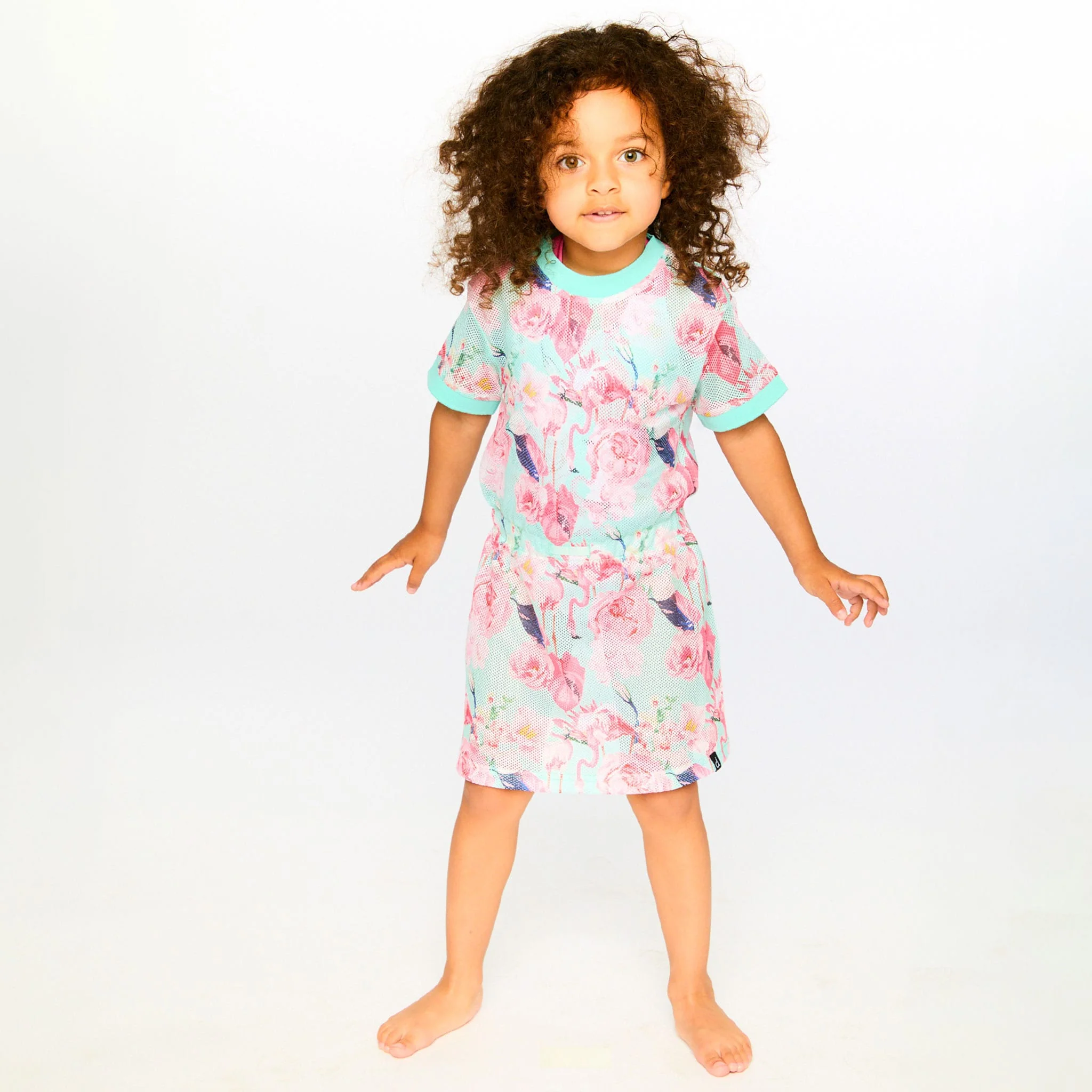 Robe Plage Flamant Rose 2-6ans - Image 2