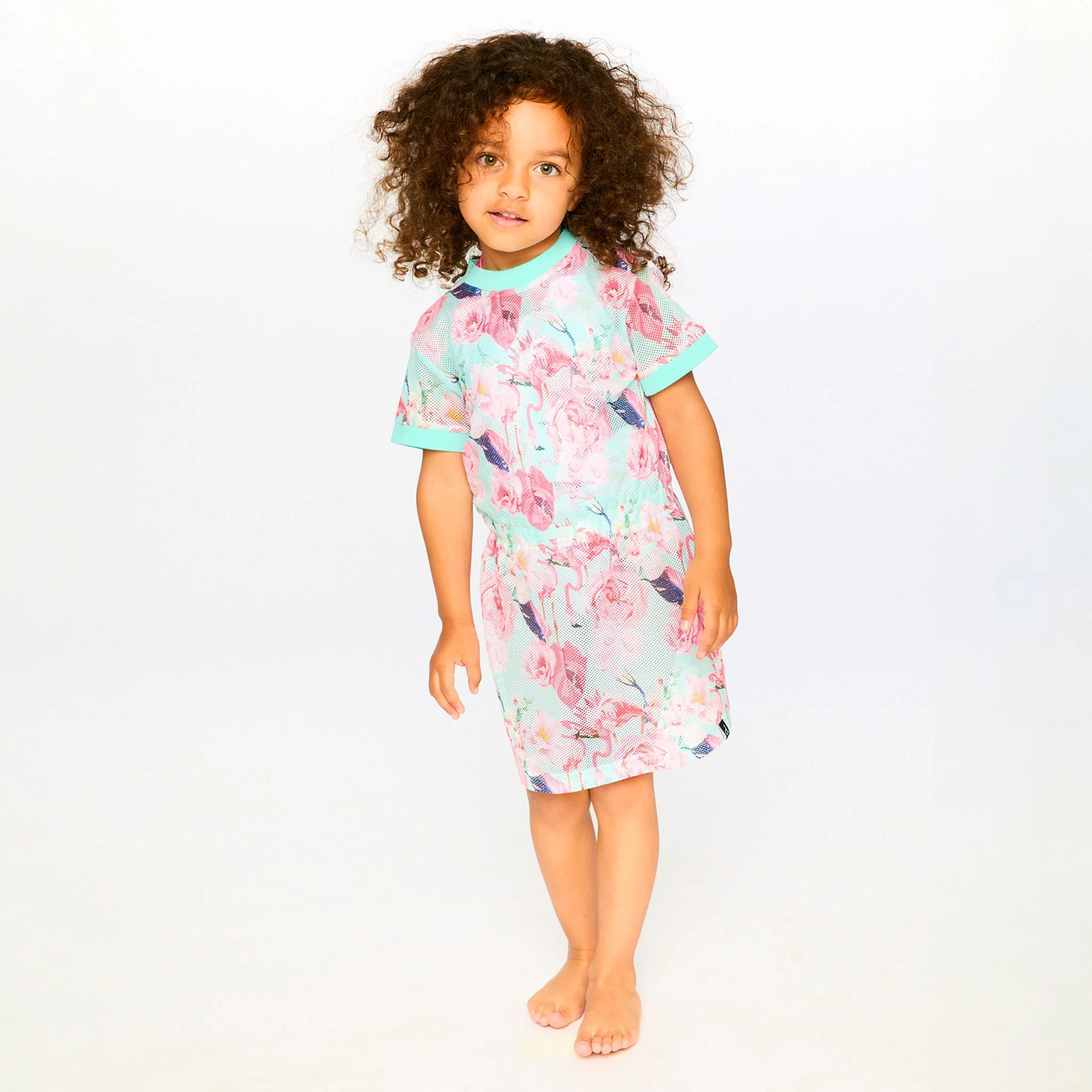Robe Plage Flamant Rose 2-6ans - Image 6