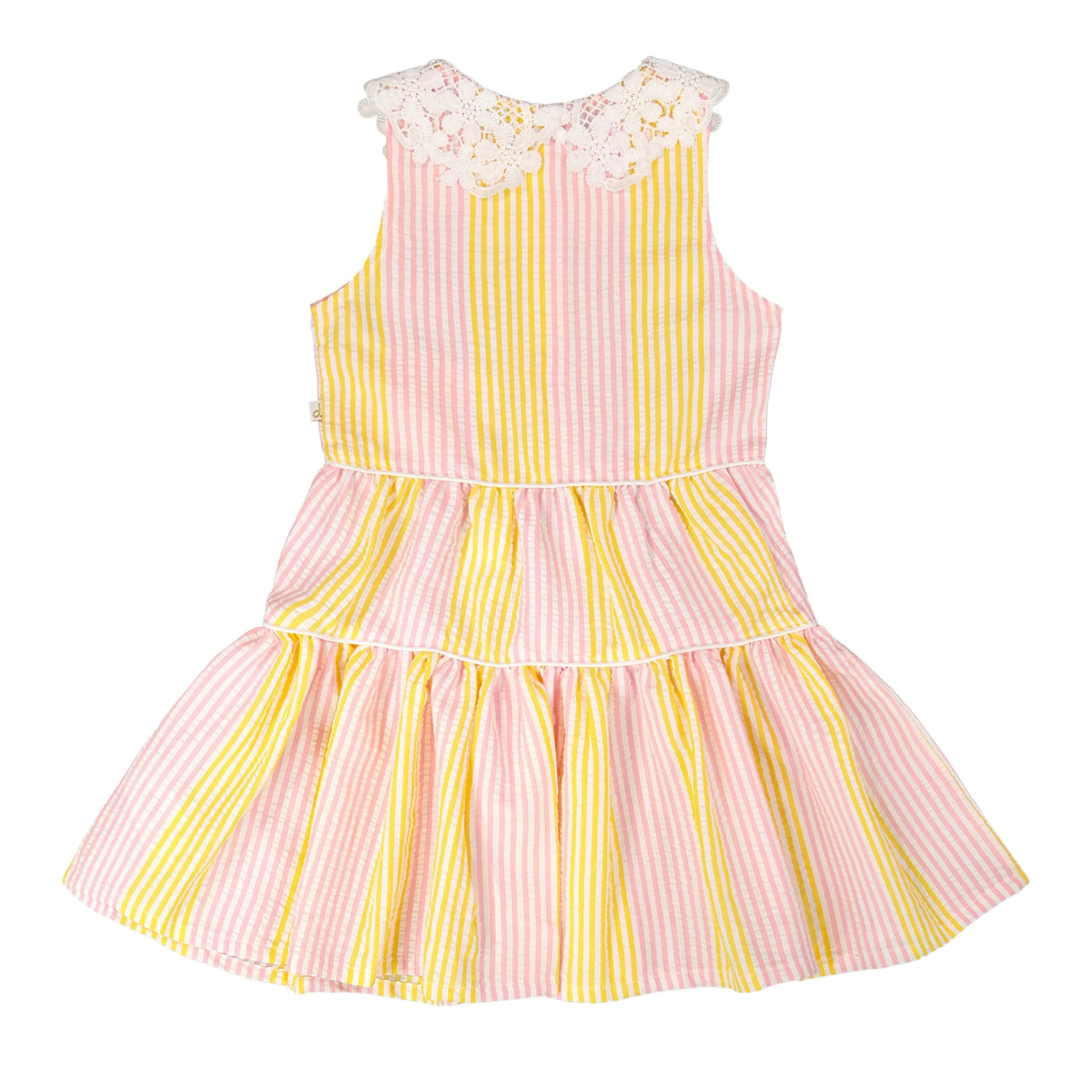 Robe Rayé Marguerites 7-10ans - Image 2