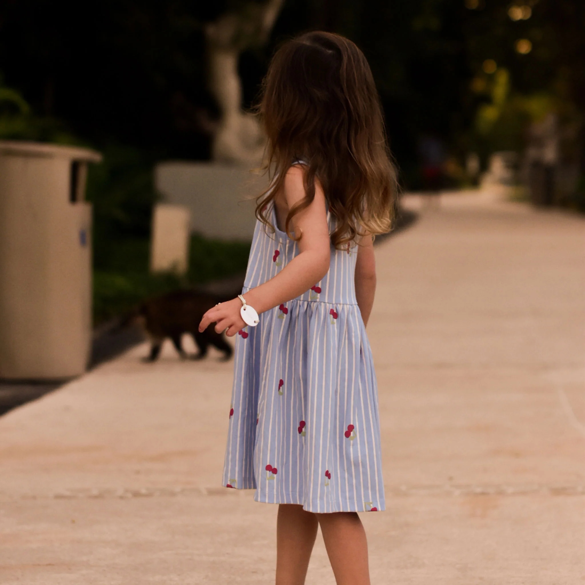 Robe Rayée Cerise 2-8ans - Image 6